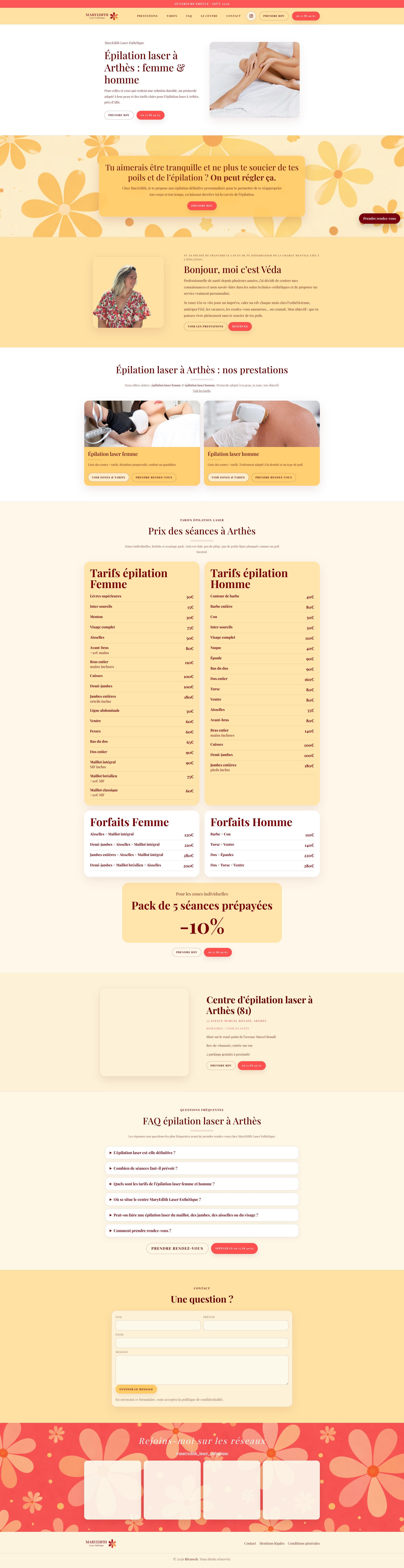 Aperçu du site