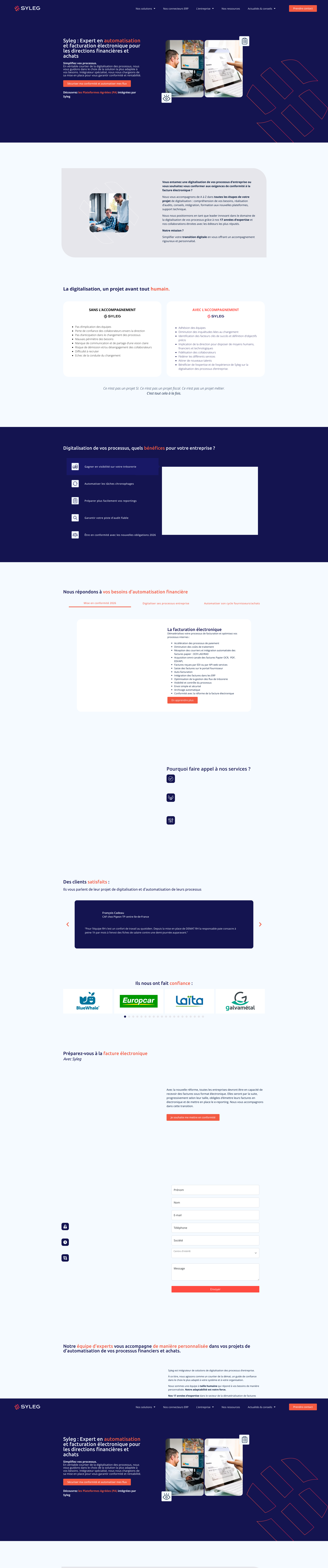 Aperçu du site