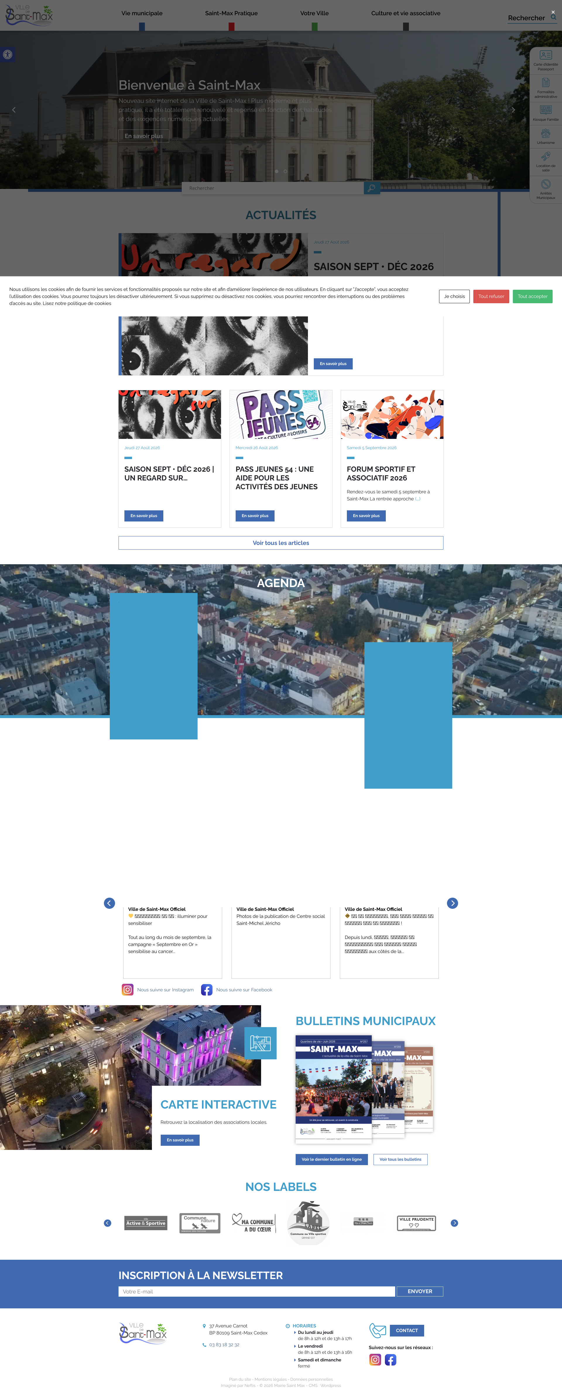Aperçu du site