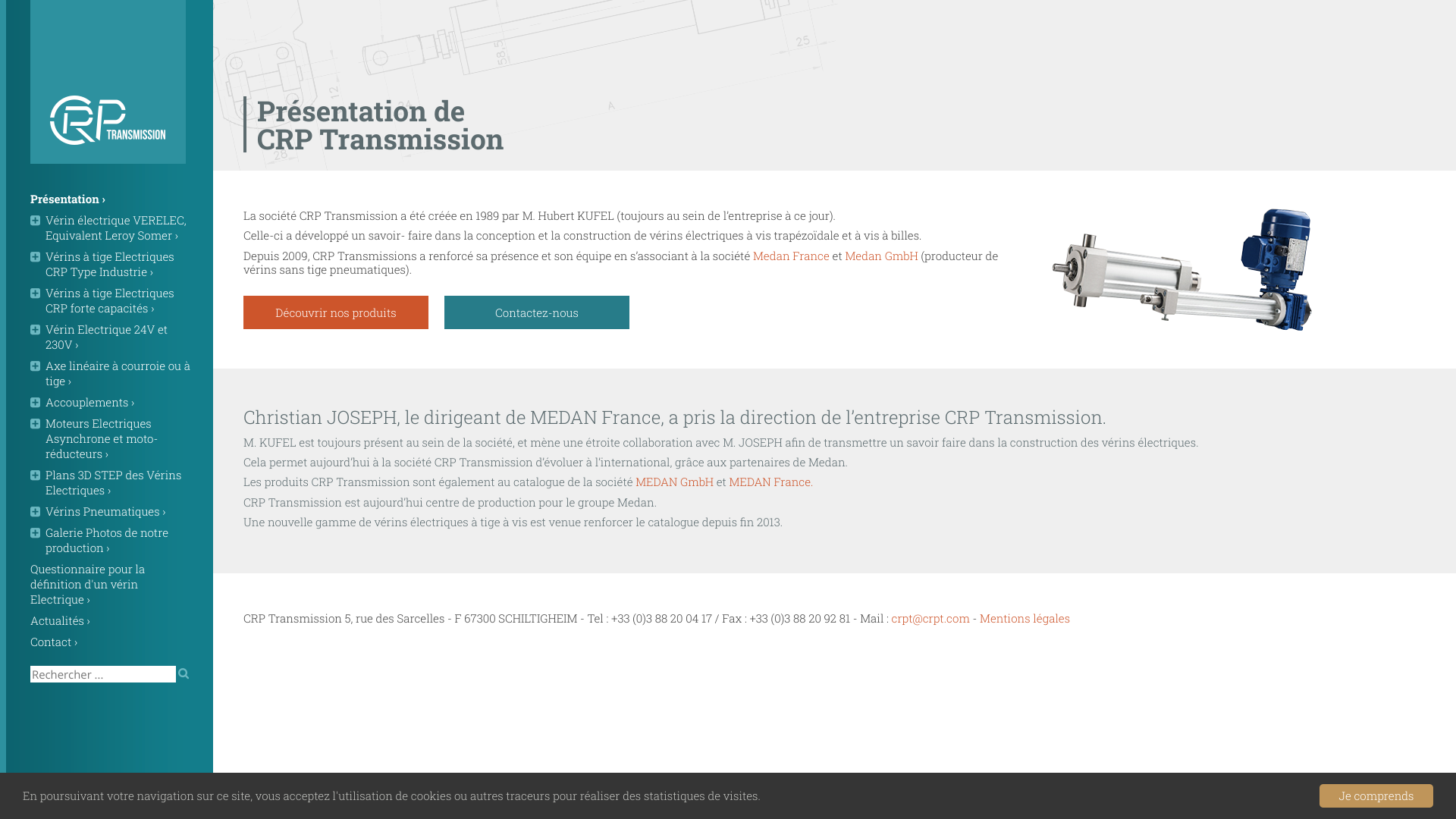 Aperçu du site