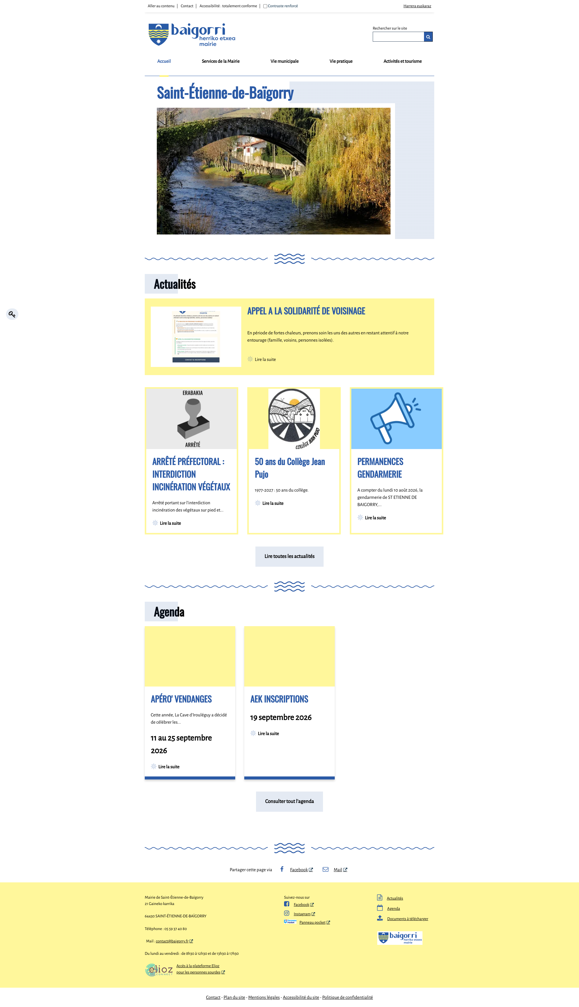 Aperçu du site
