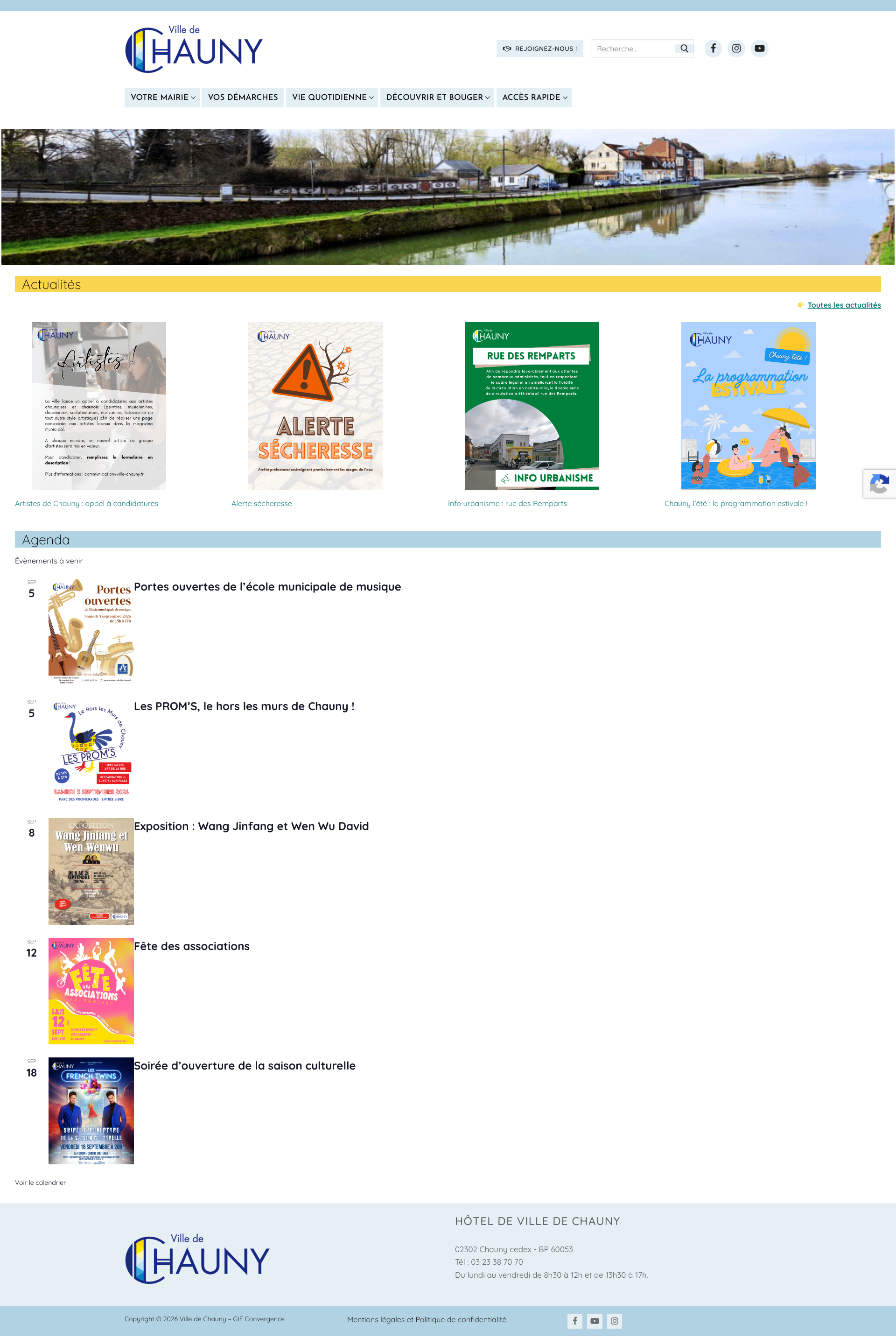 Aperçu du site