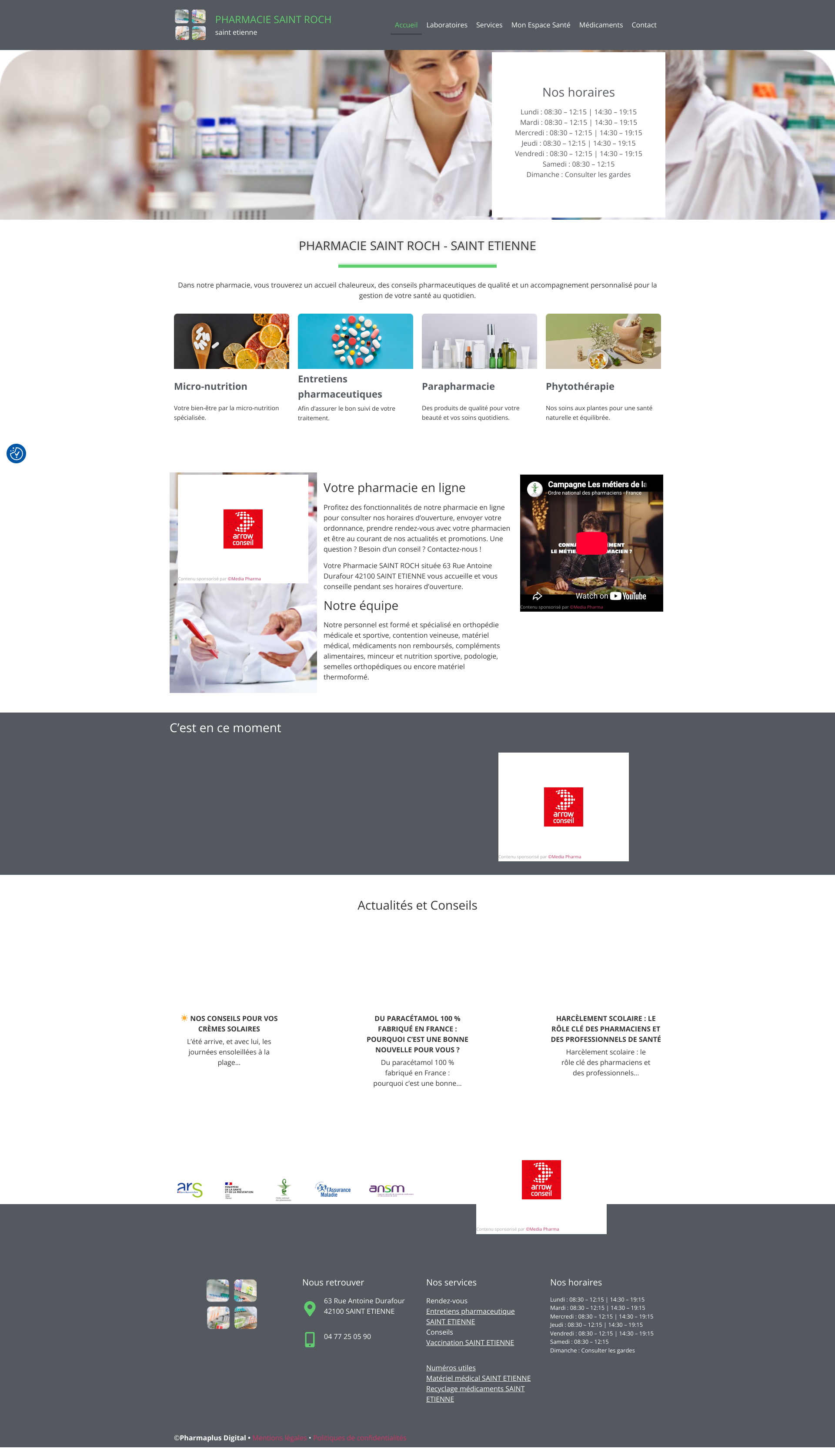 Aperçu du site