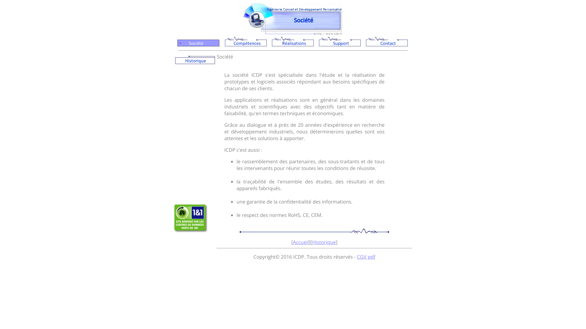 Aperçu du site