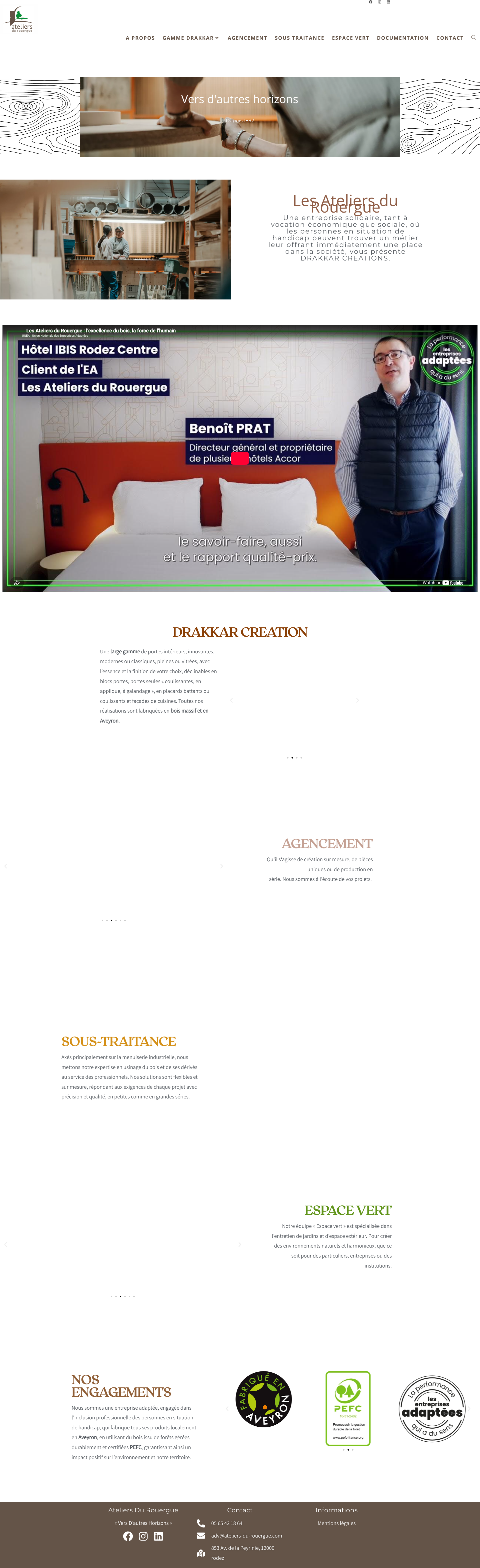 Aperçu du site