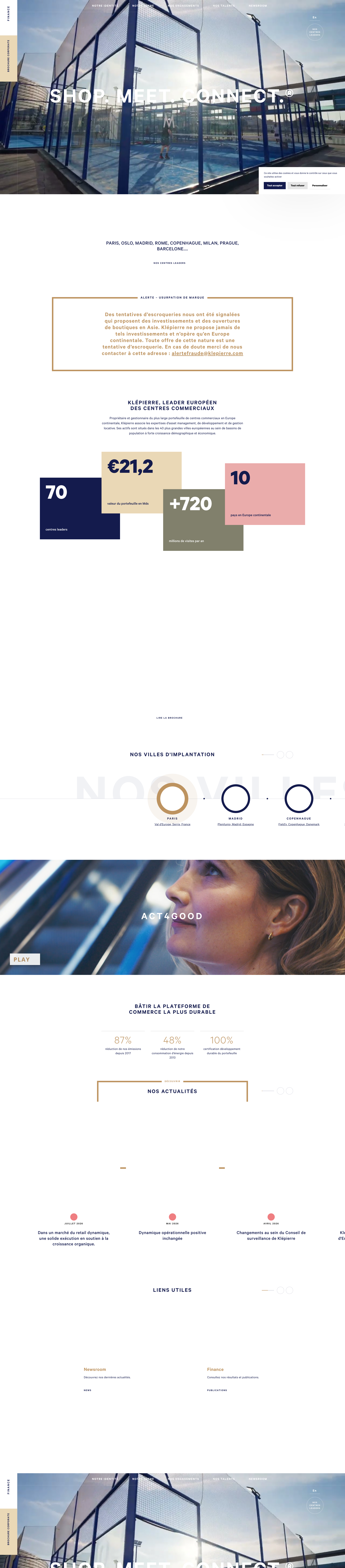 Aperçu du site