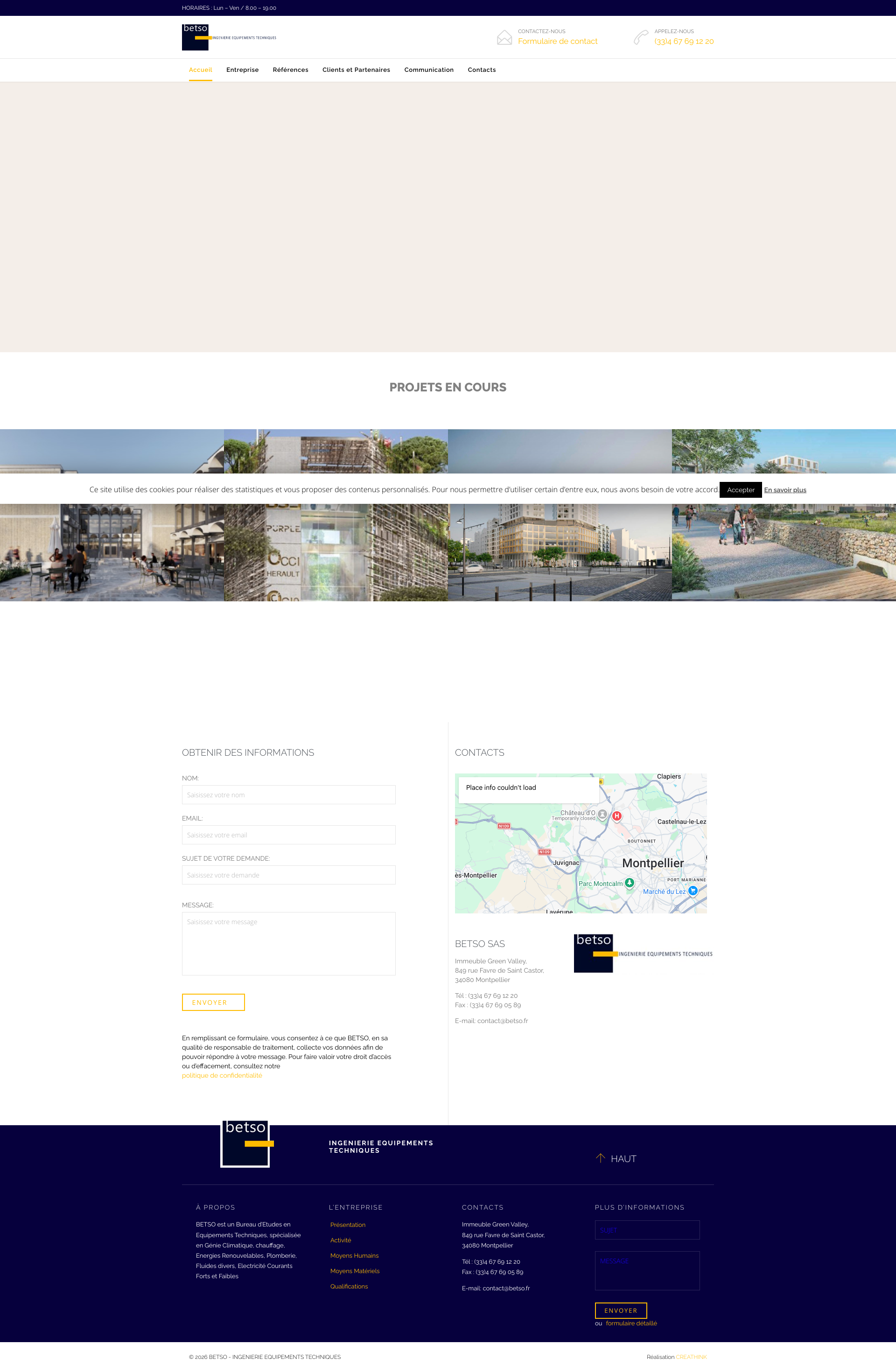 Aperçu du site