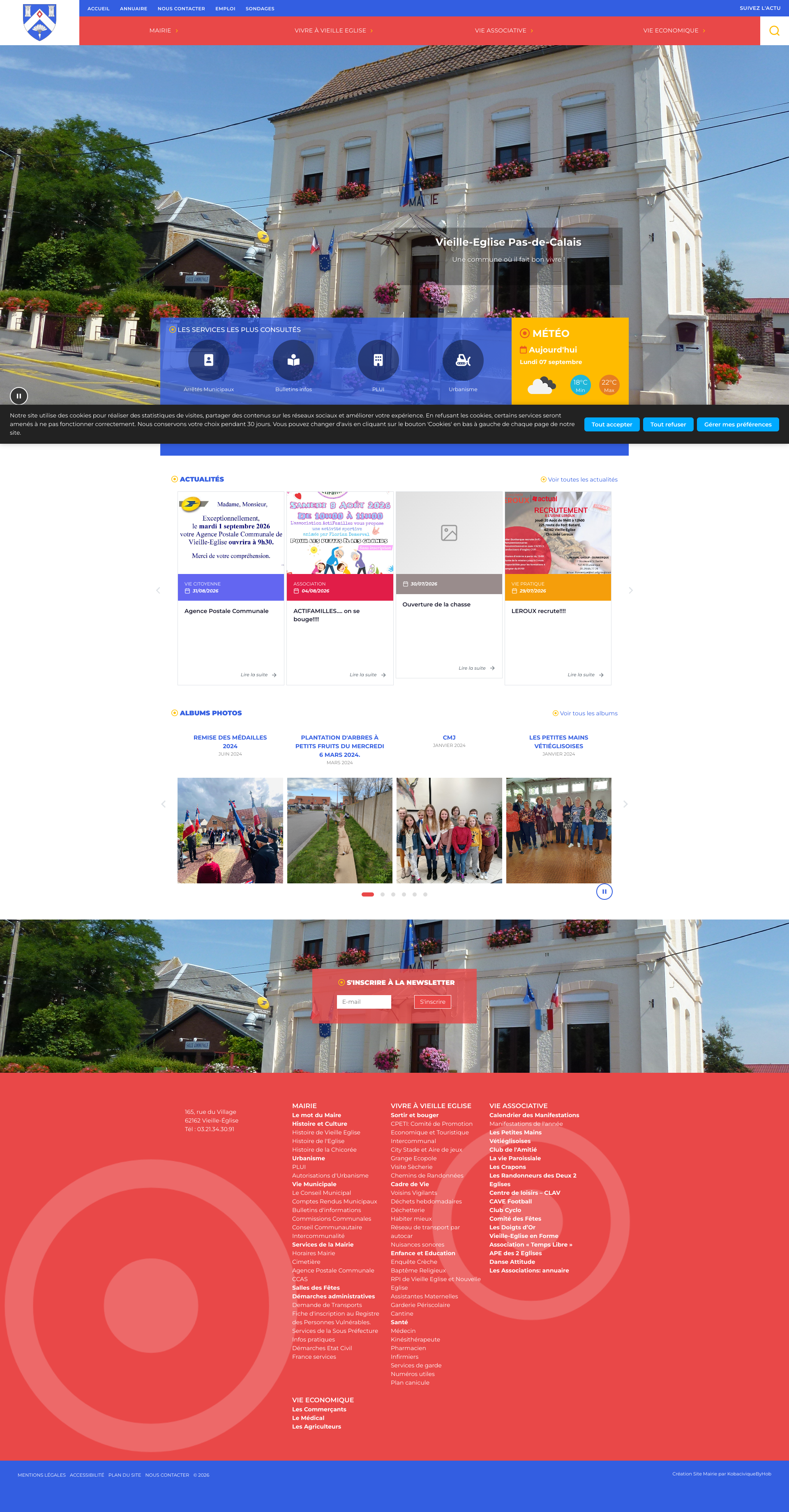 Aperçu du site