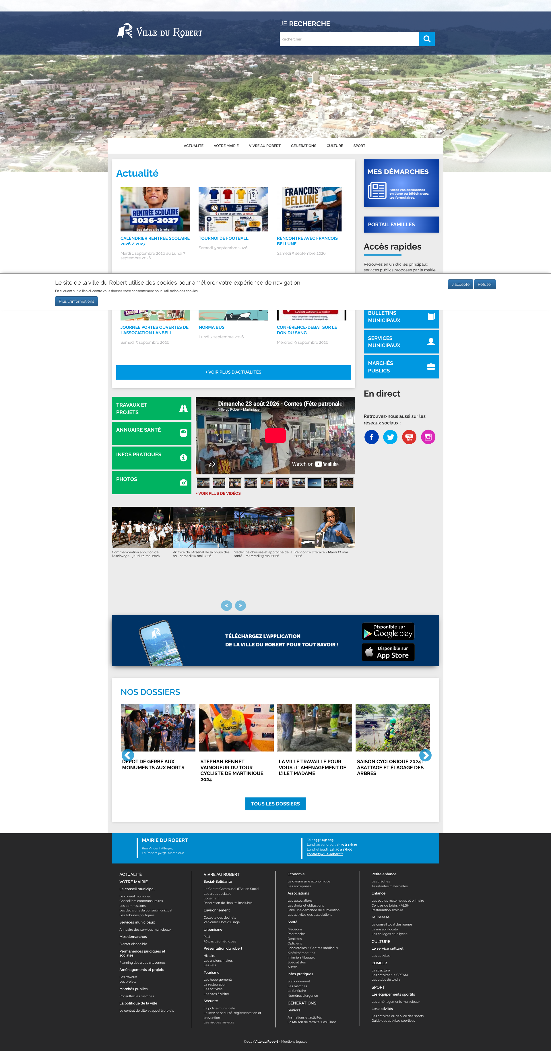 Aperçu du site