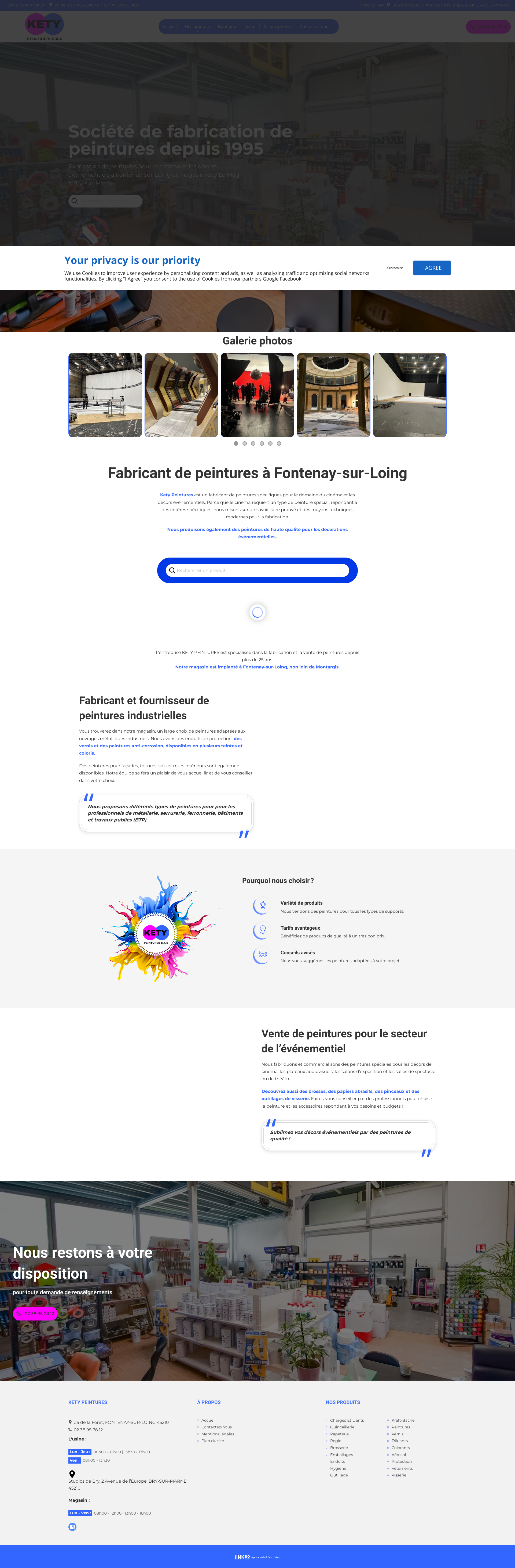 Aperçu du site