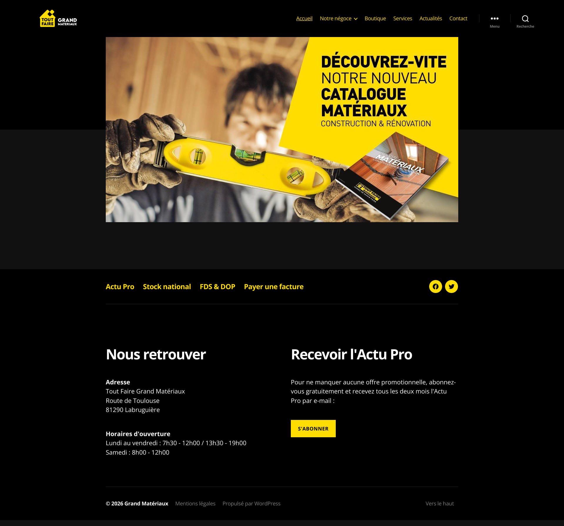 Aperçu du site