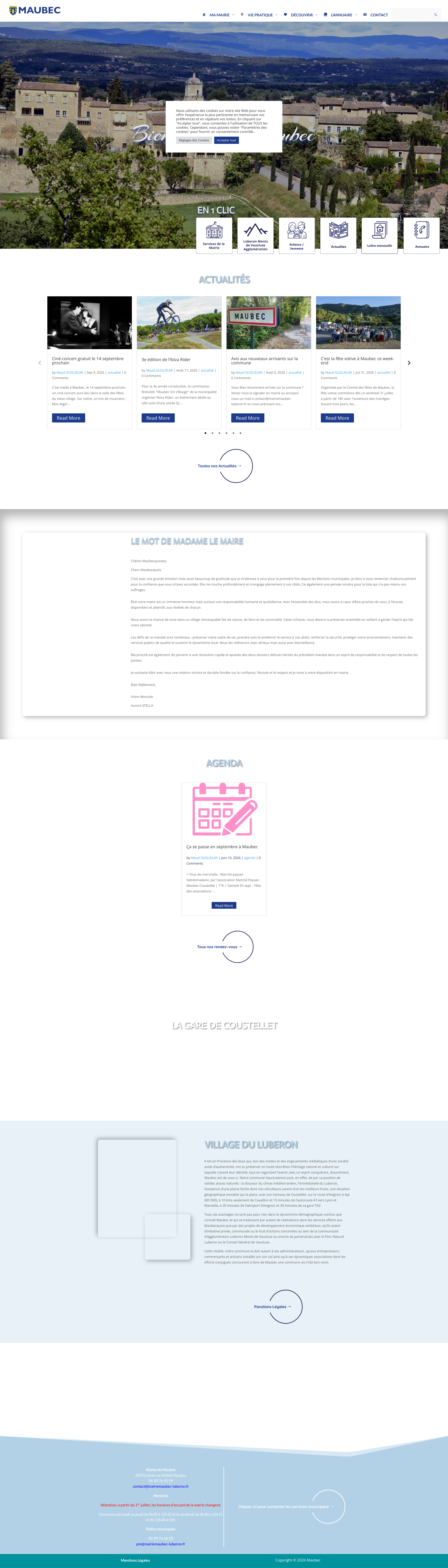 Aperçu du site