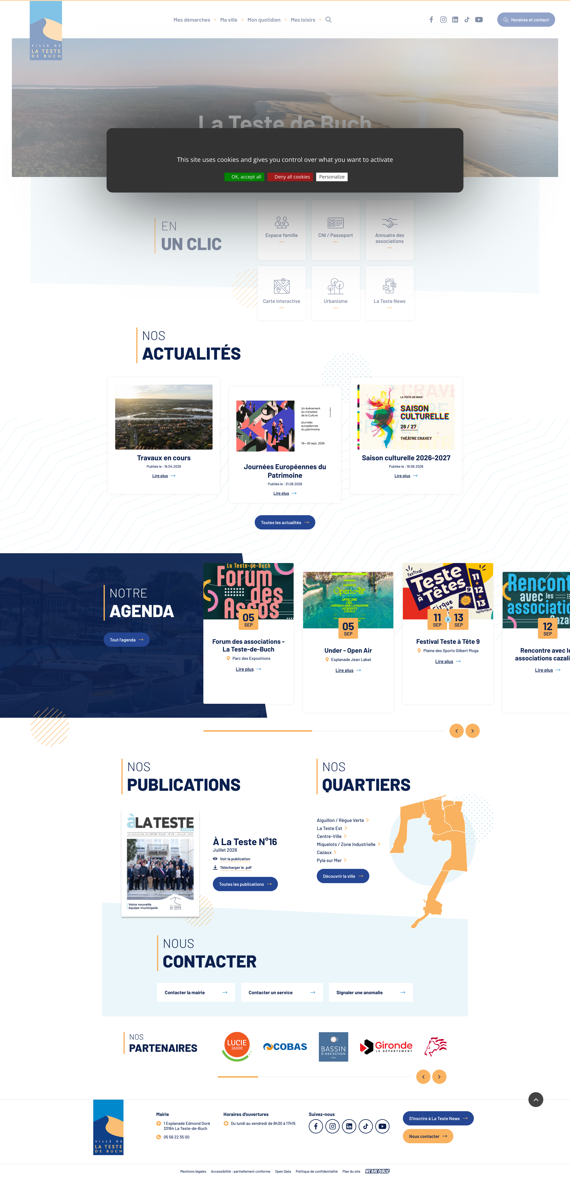 Aperçu du site