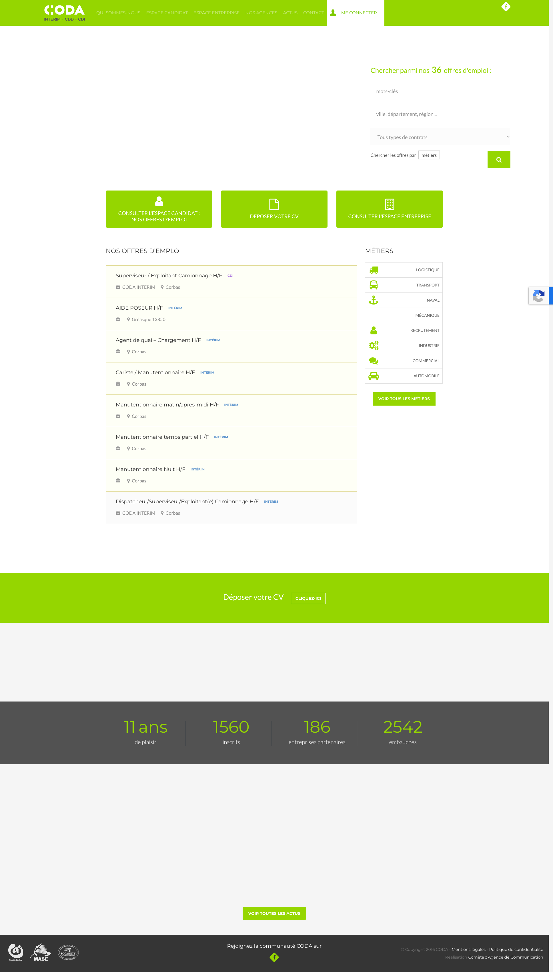Aperçu du site
