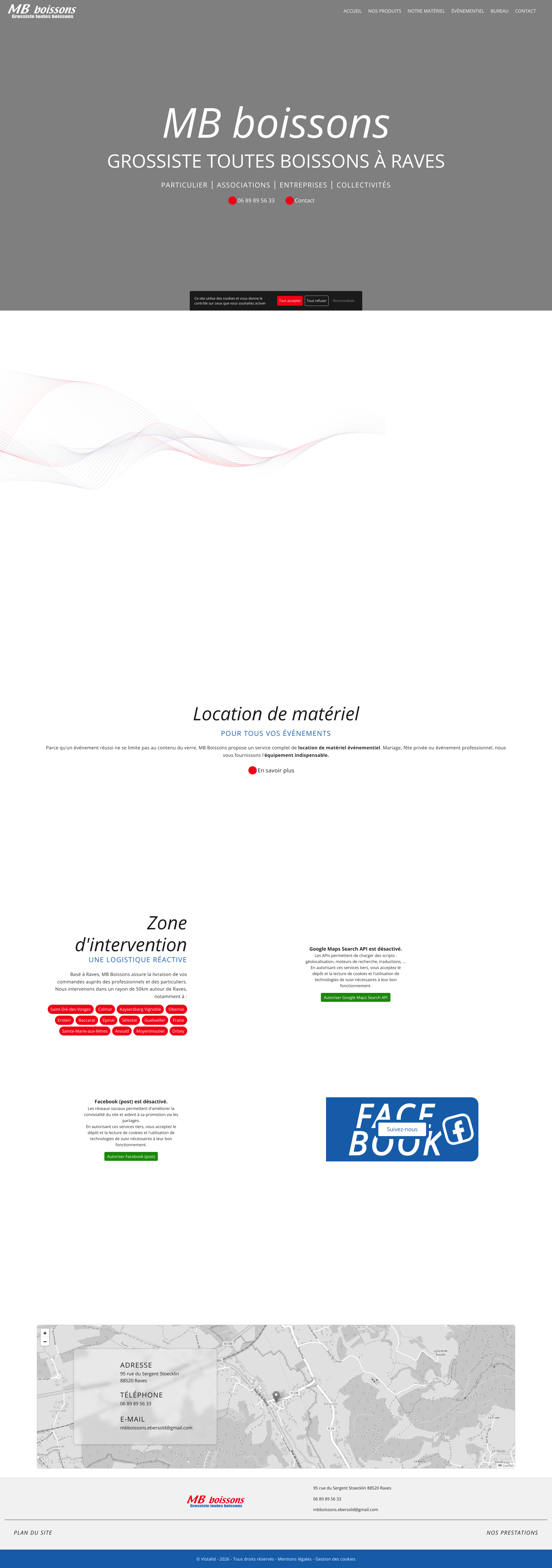 Aperçu du site