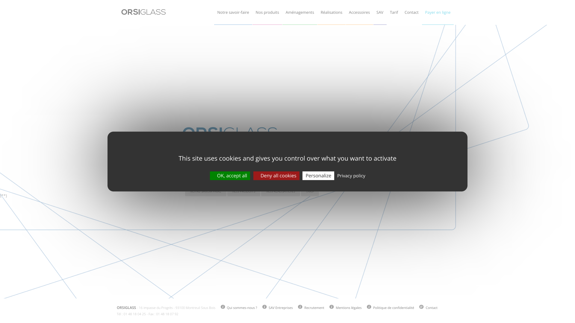 Aperçu du site