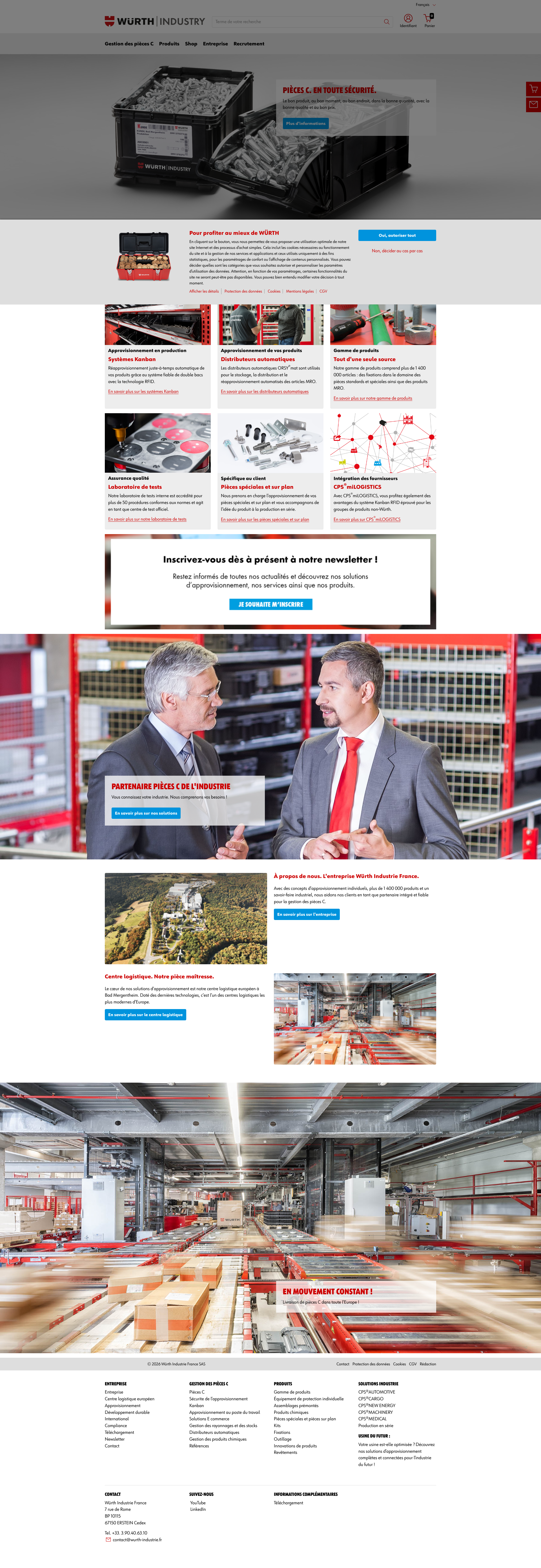 Aperçu du site