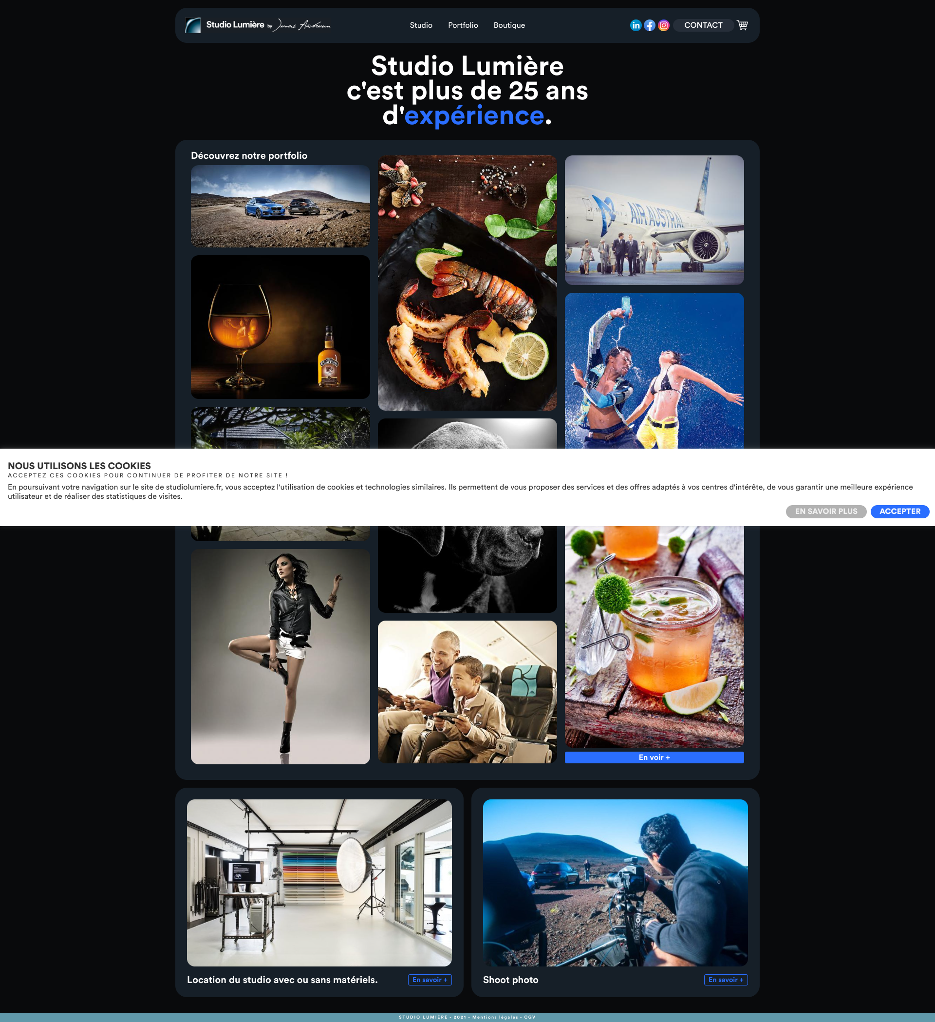 Aperçu du site