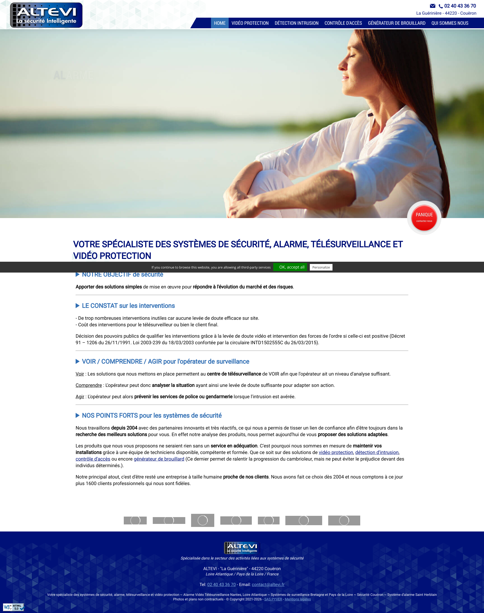 Aperçu du site