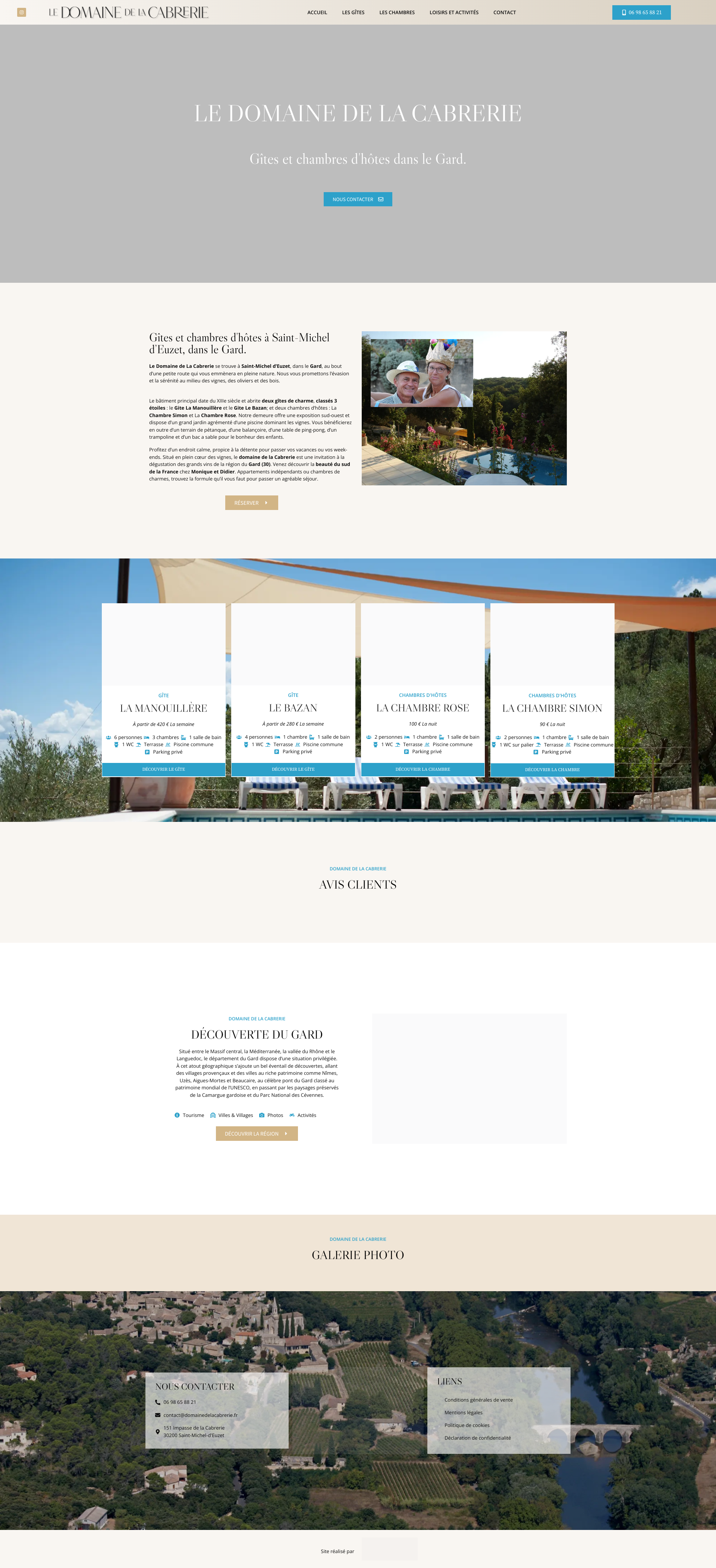 Aperçu du site