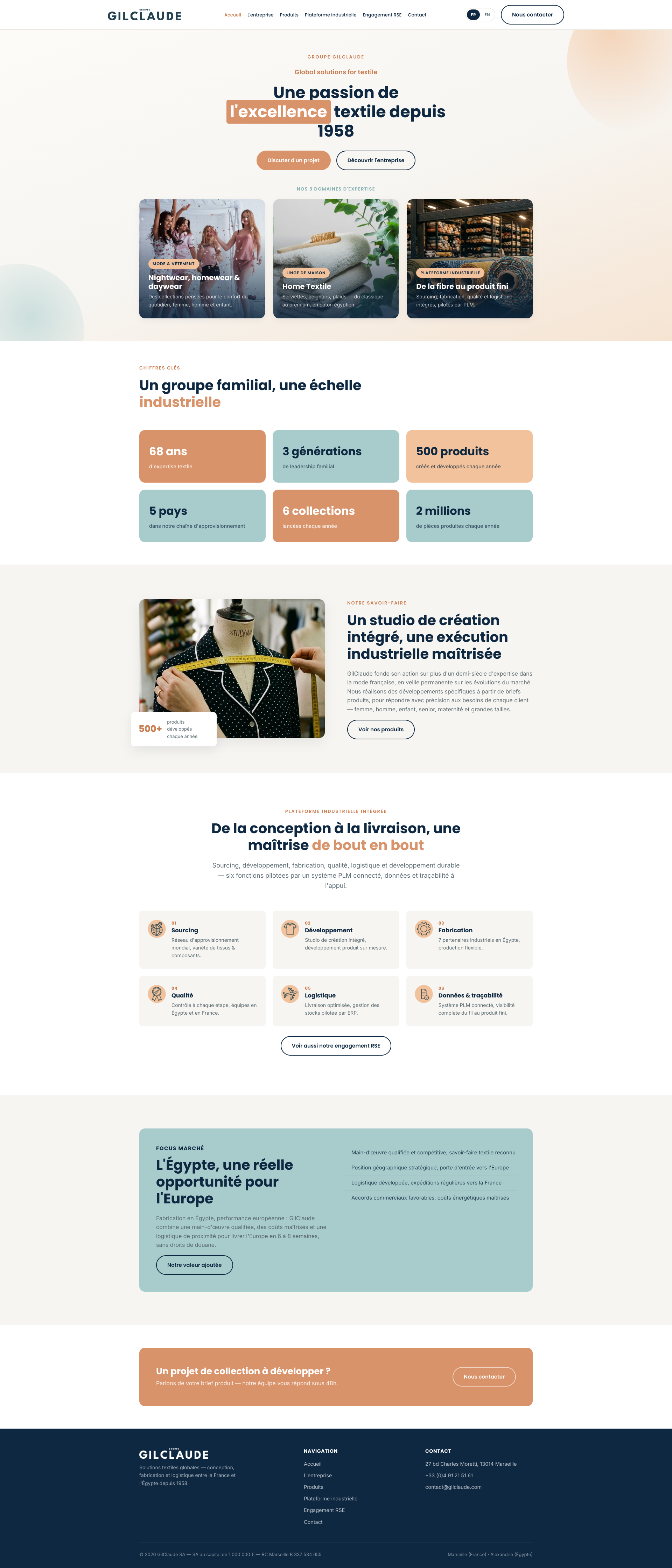 Aperçu du site
