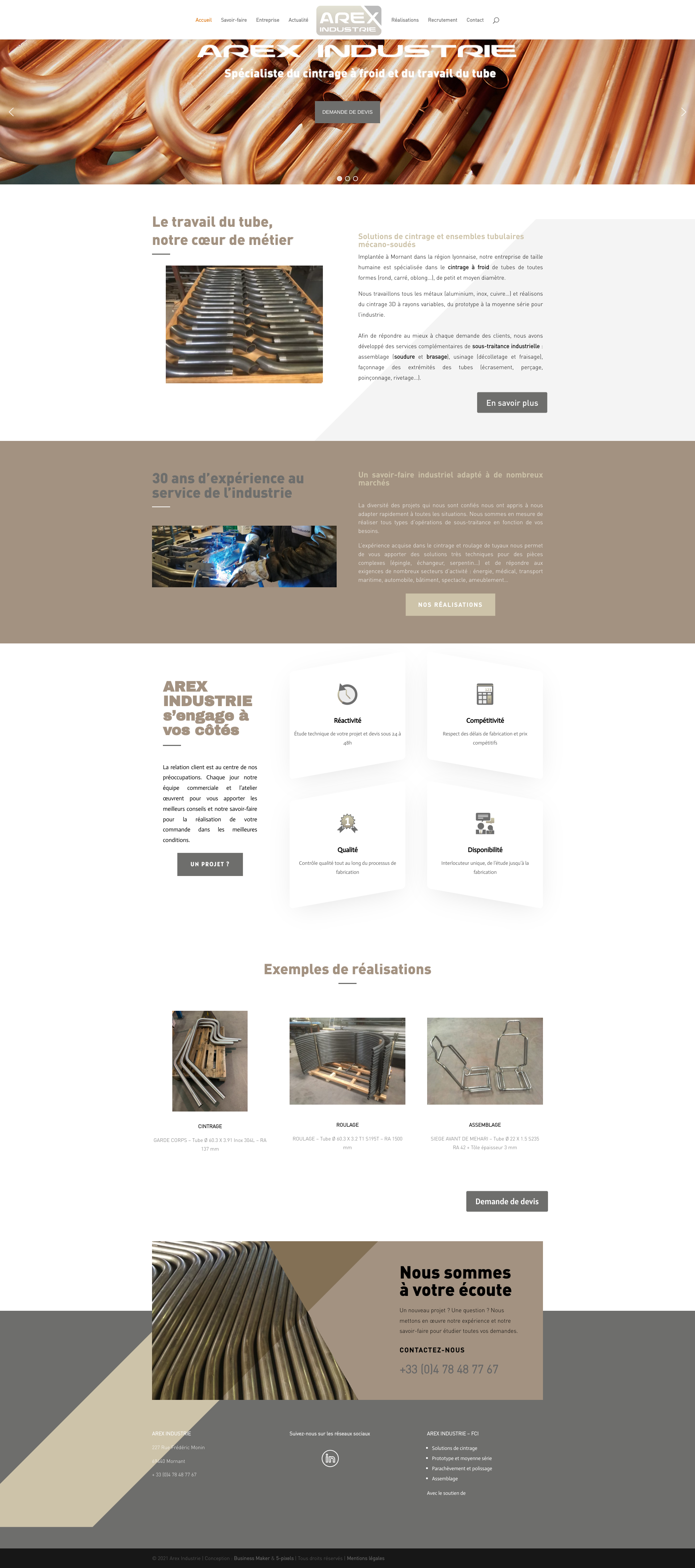 Aperçu du site