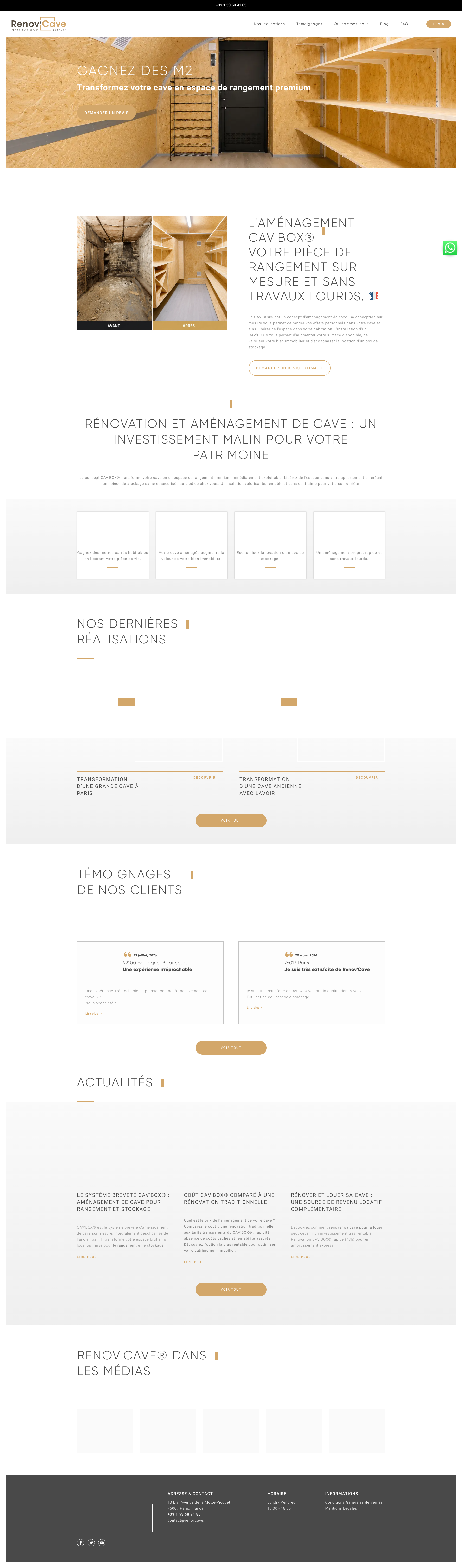 Aperçu du site