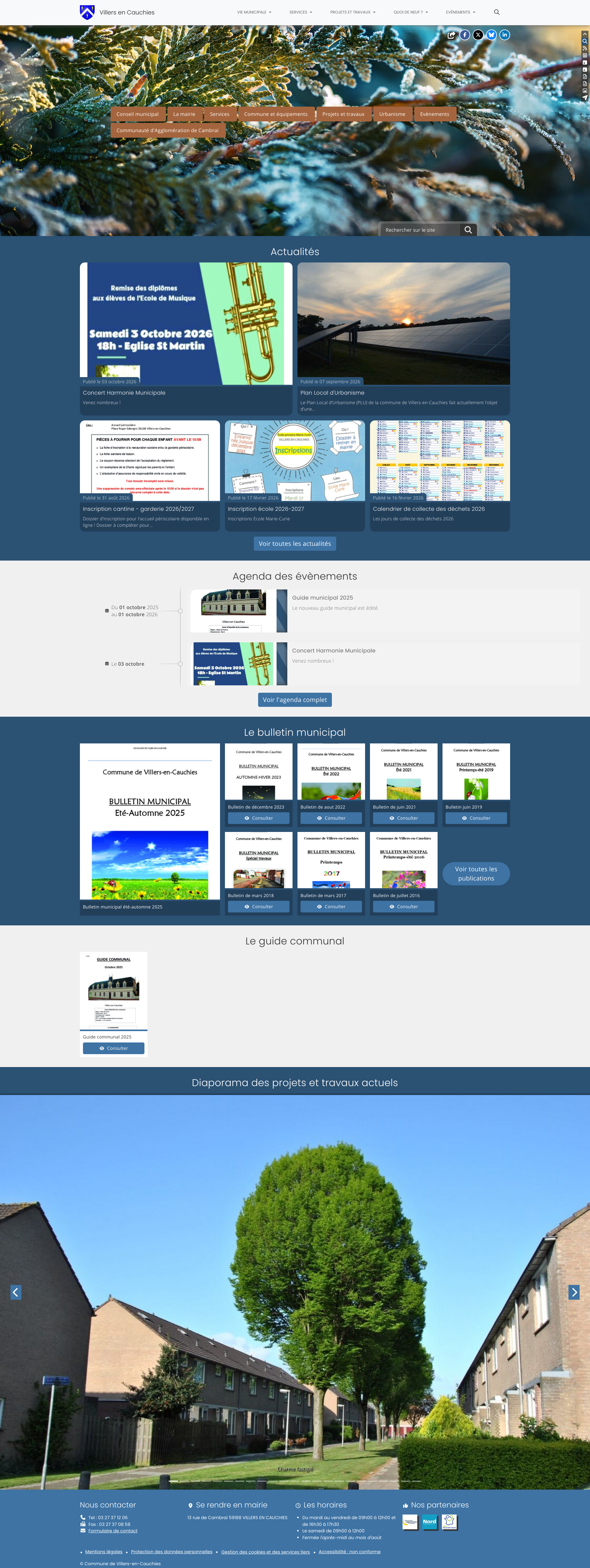 Aperçu du site