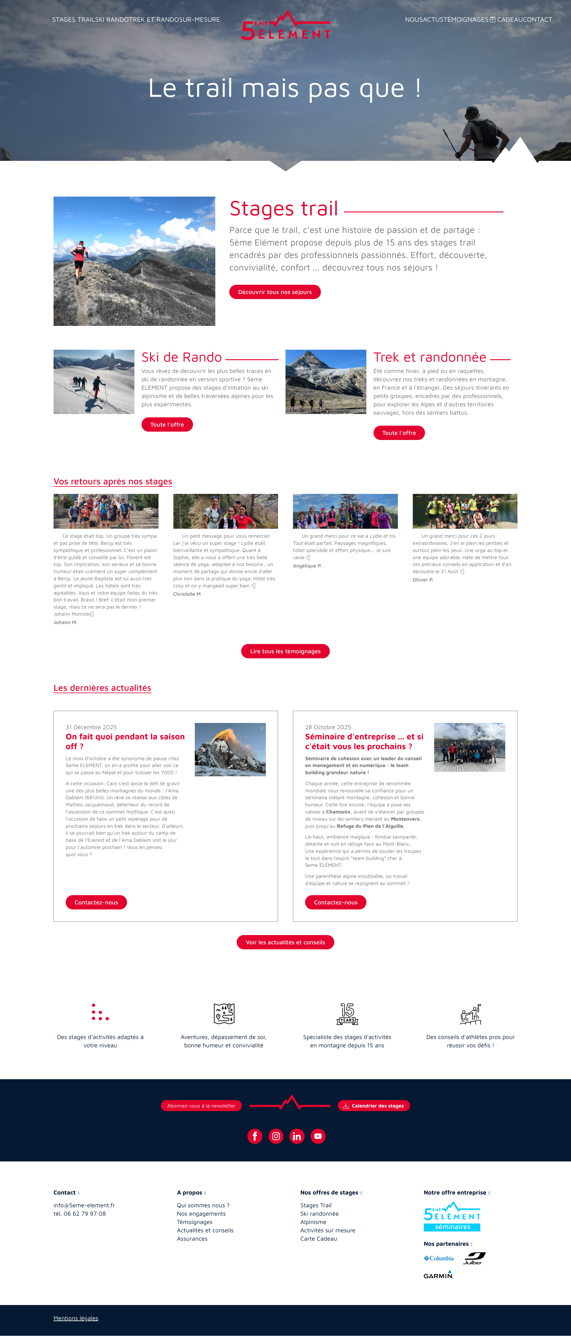 Aperçu du site