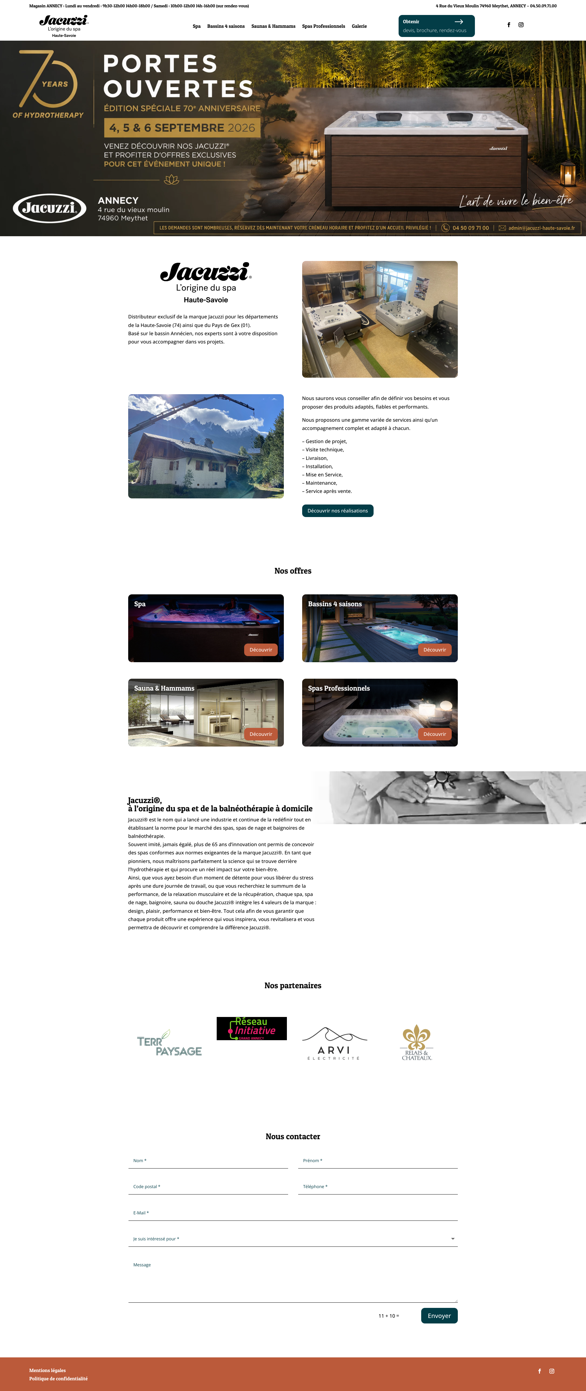 Aperçu du site
