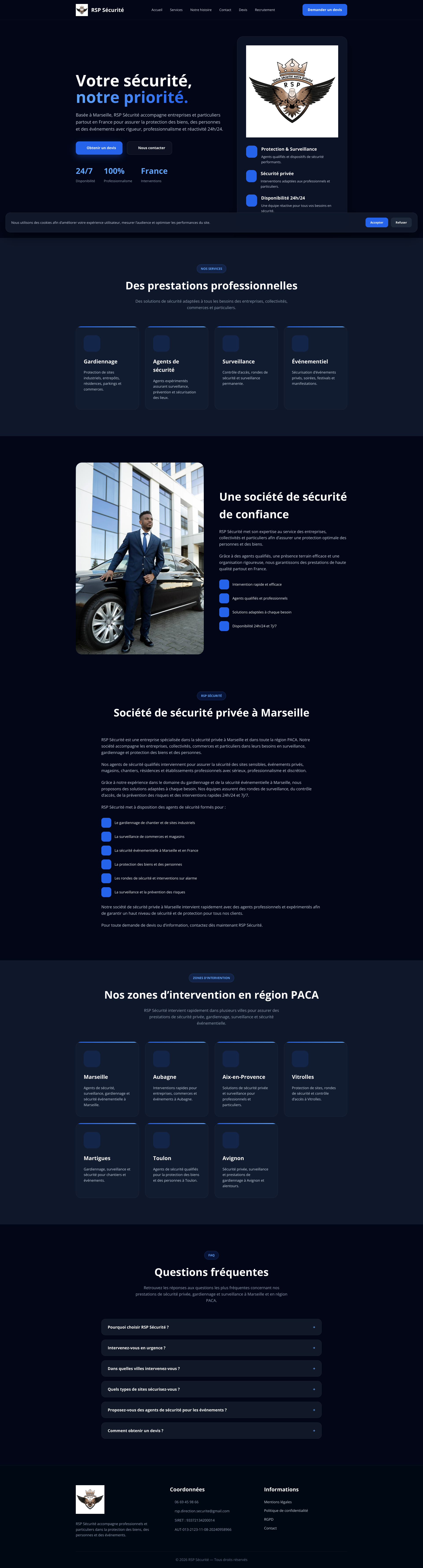 Aperçu du site