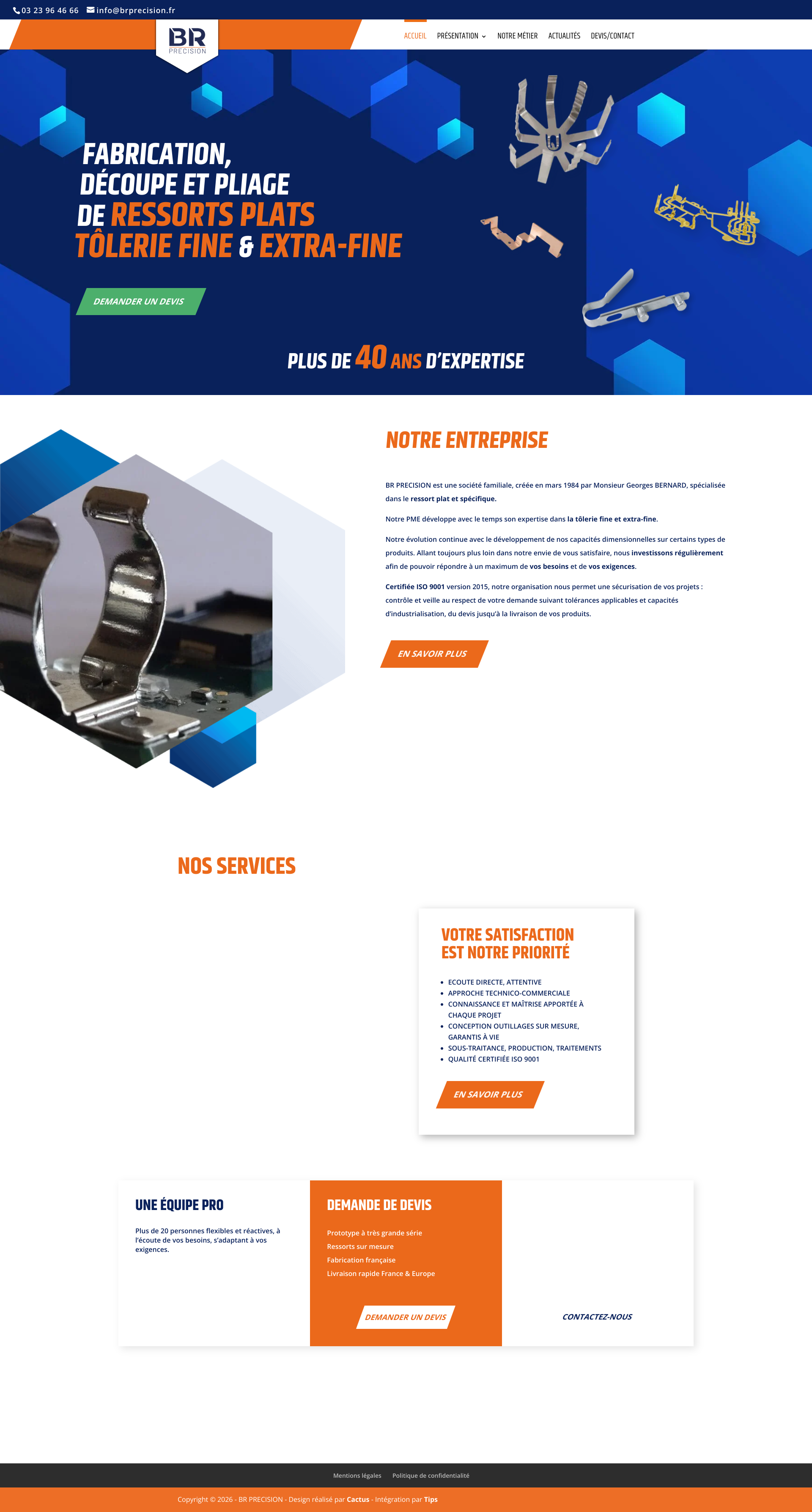 Aperçu du site