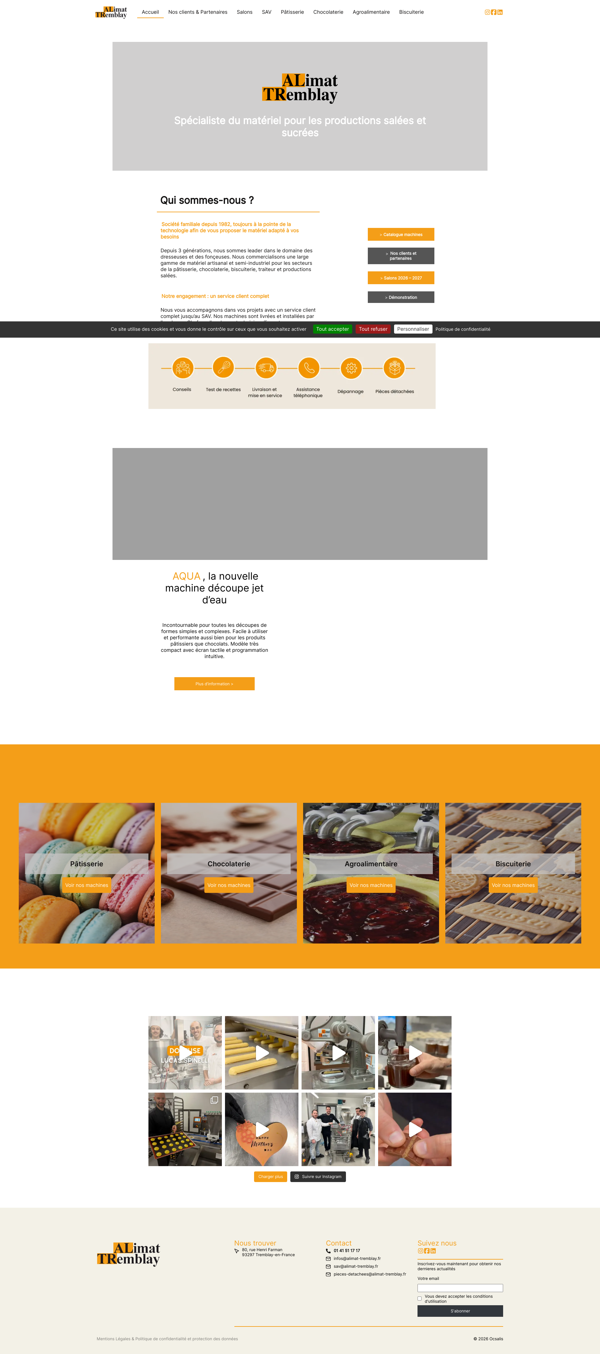 Aperçu du site