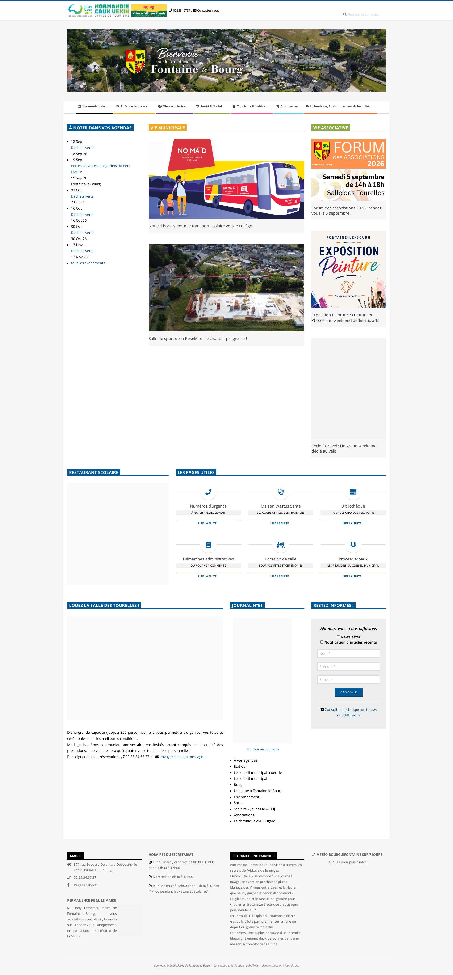 Aperçu du site