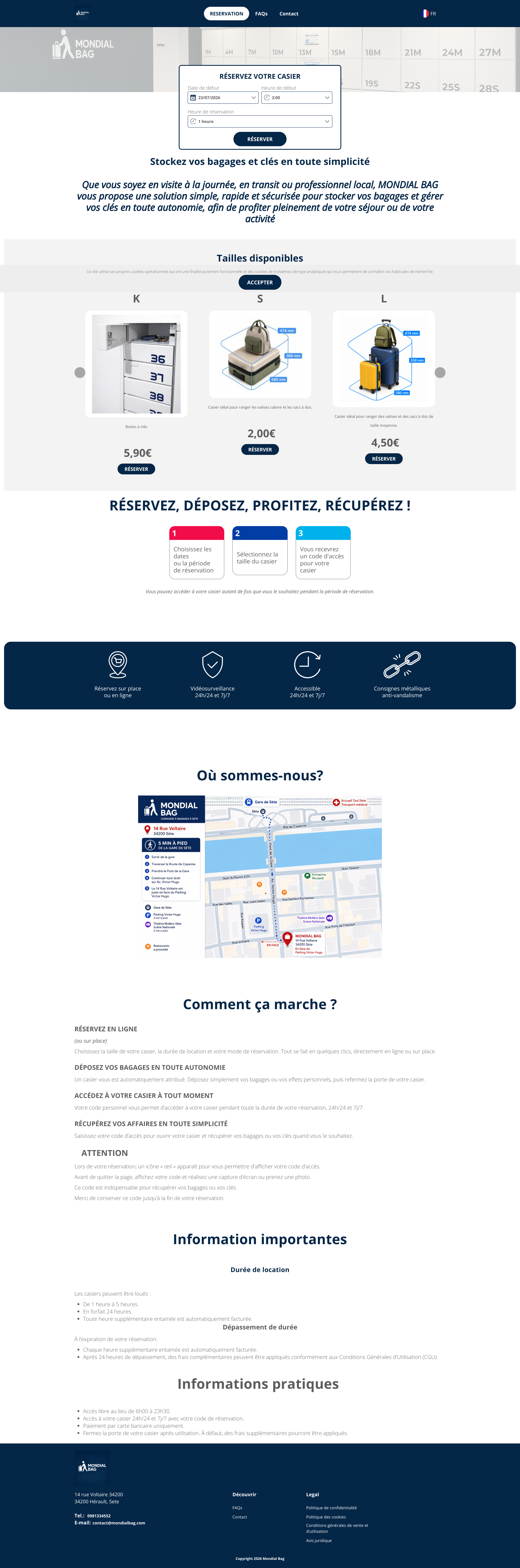 Aperçu du site