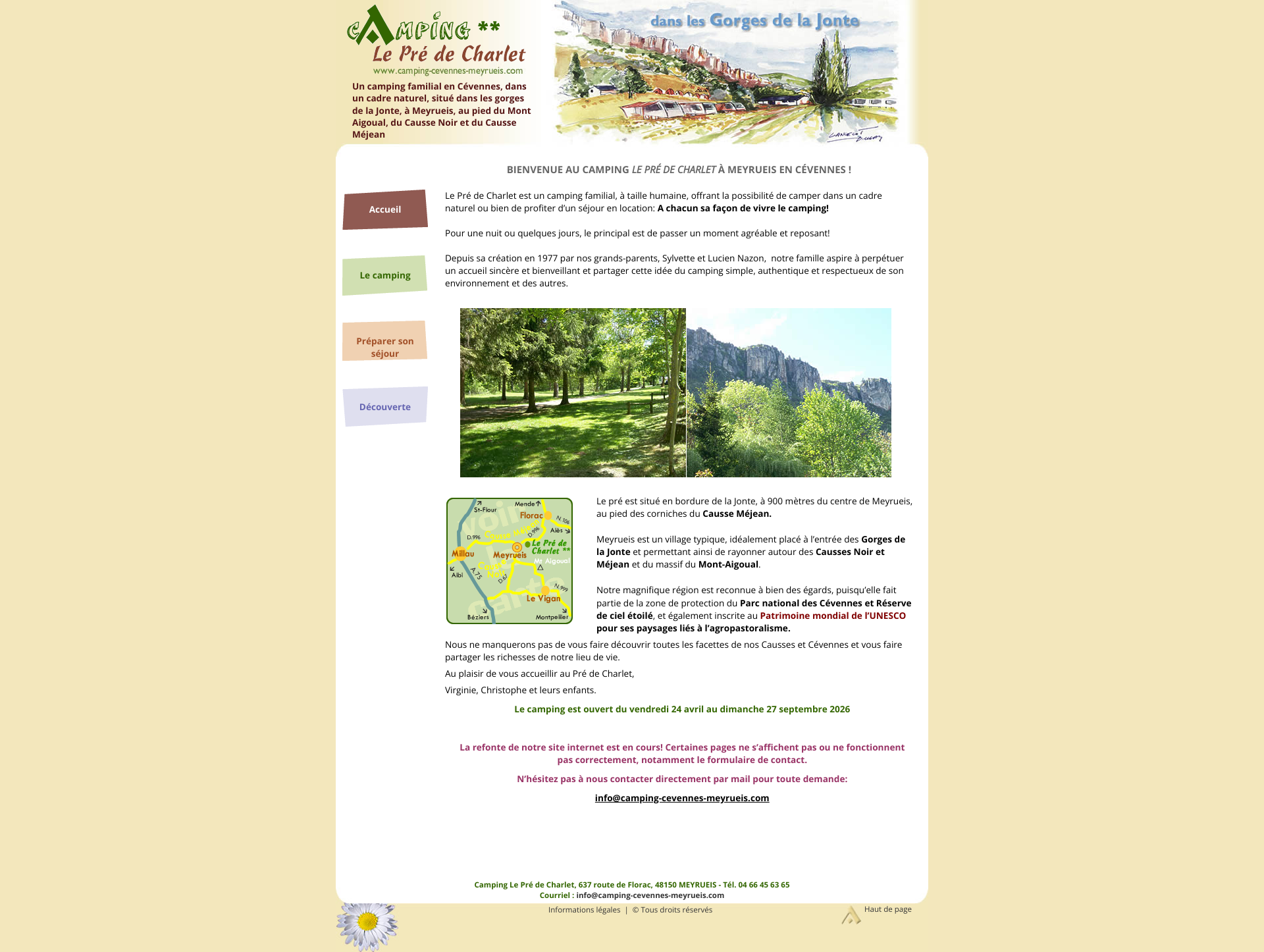 Aperçu du site