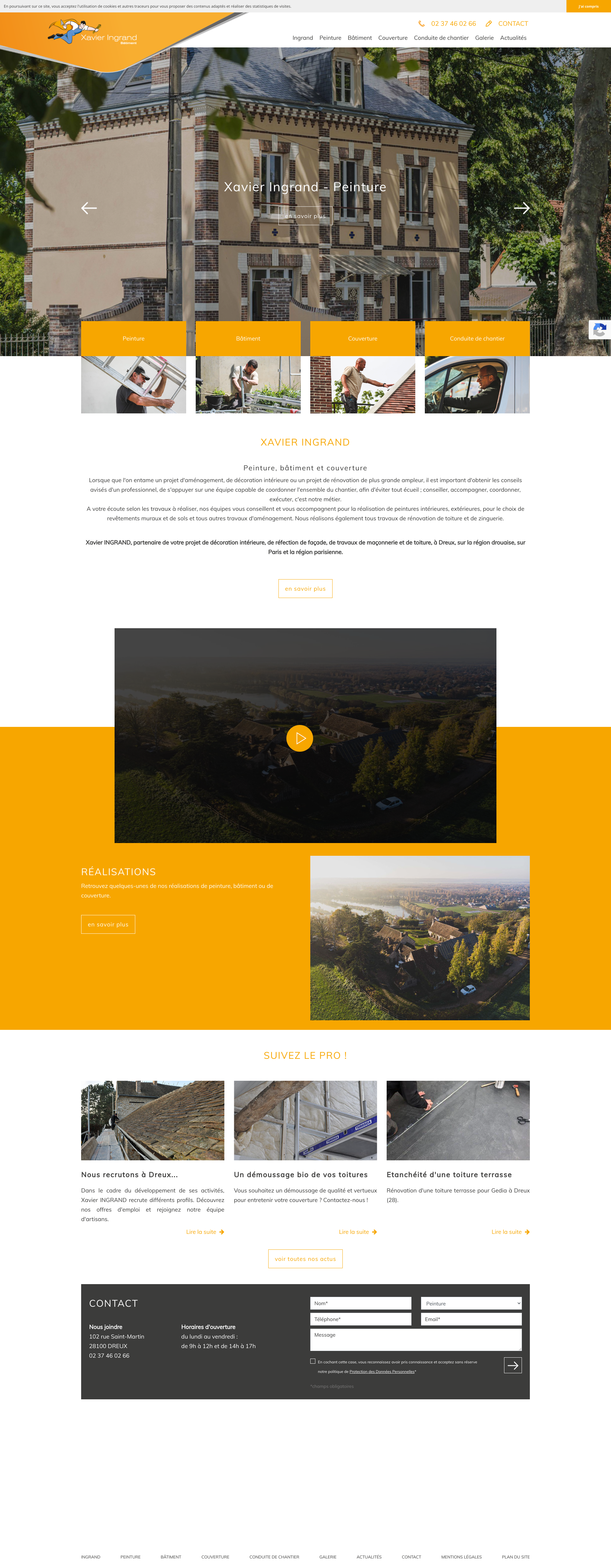 Aperçu du site