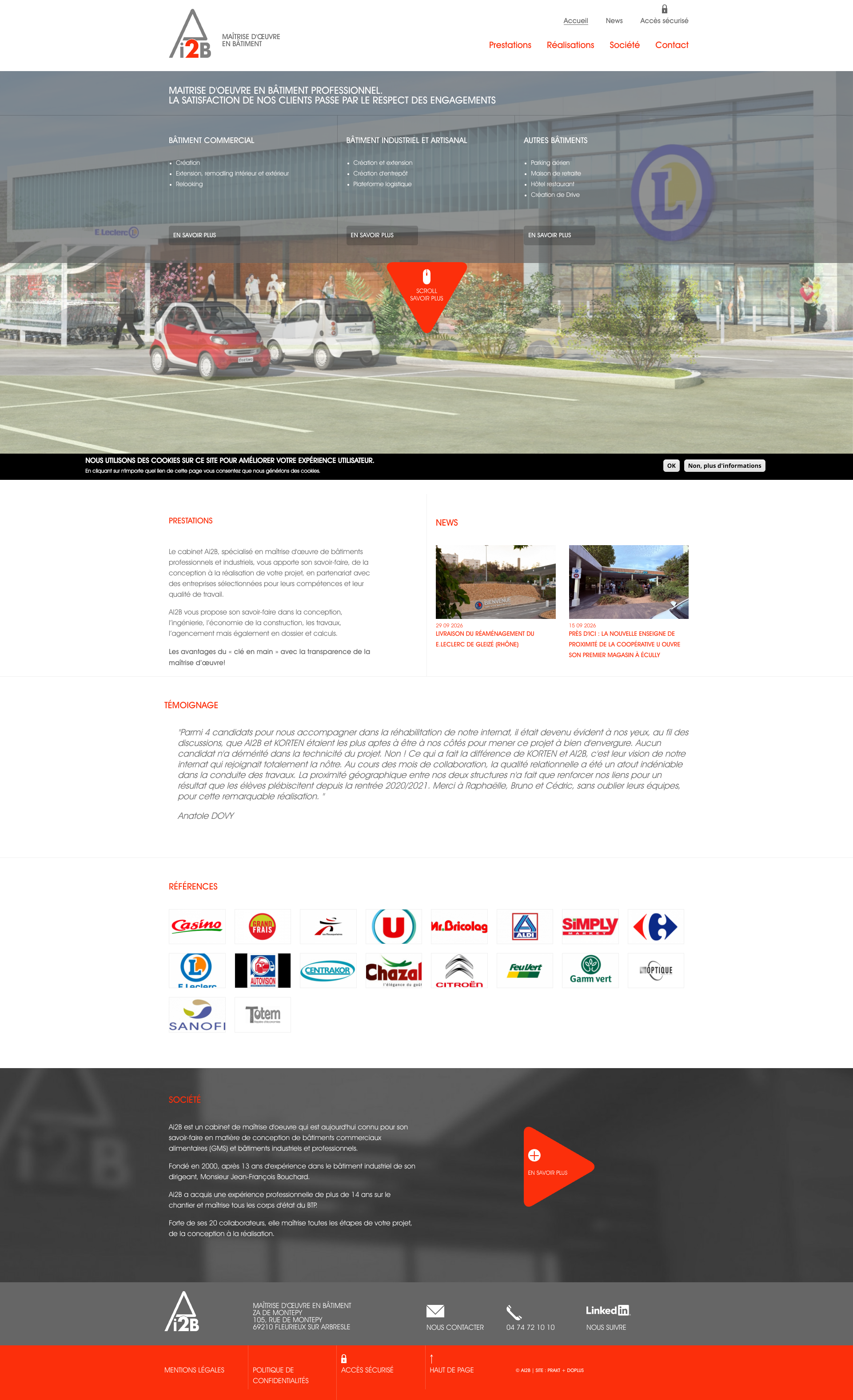 Aperçu du site