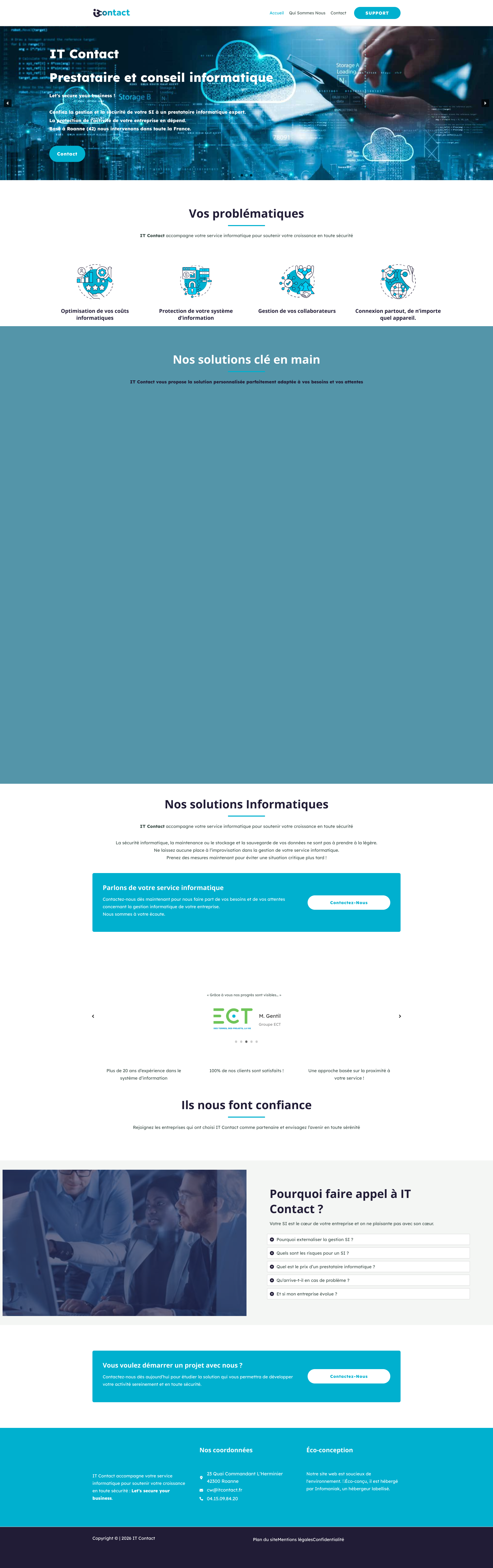 Aperçu du site