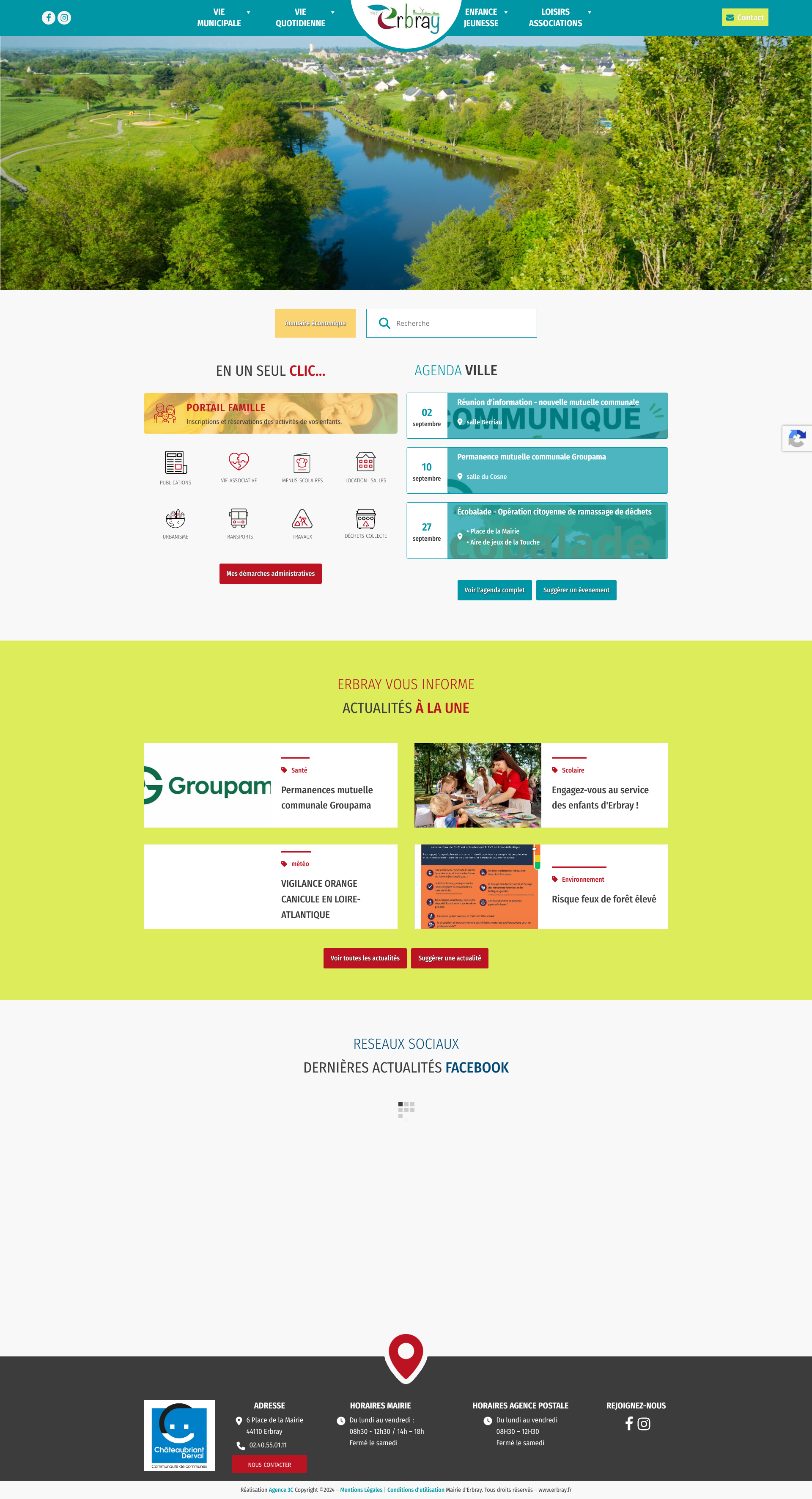 Aperçu du site
