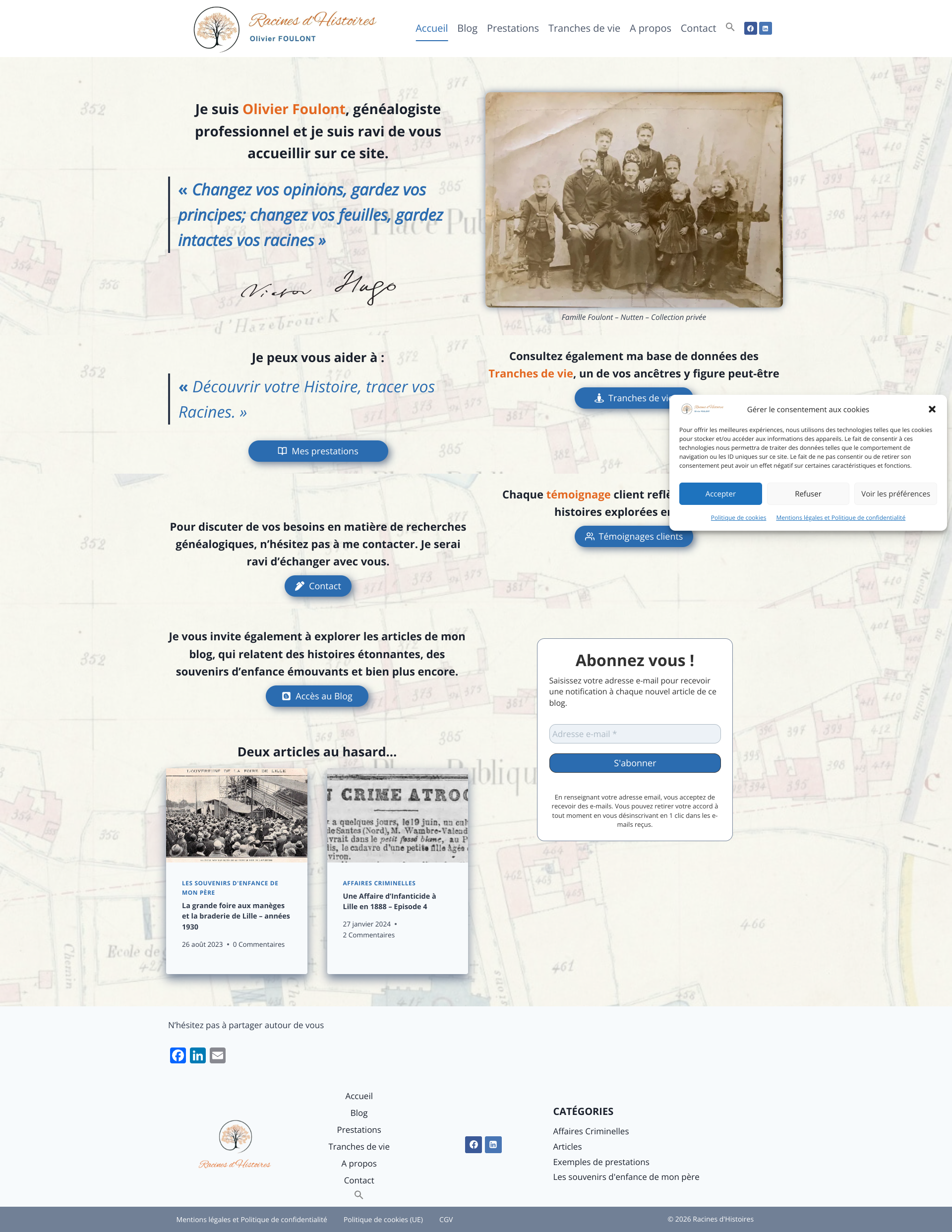 Aperçu du site