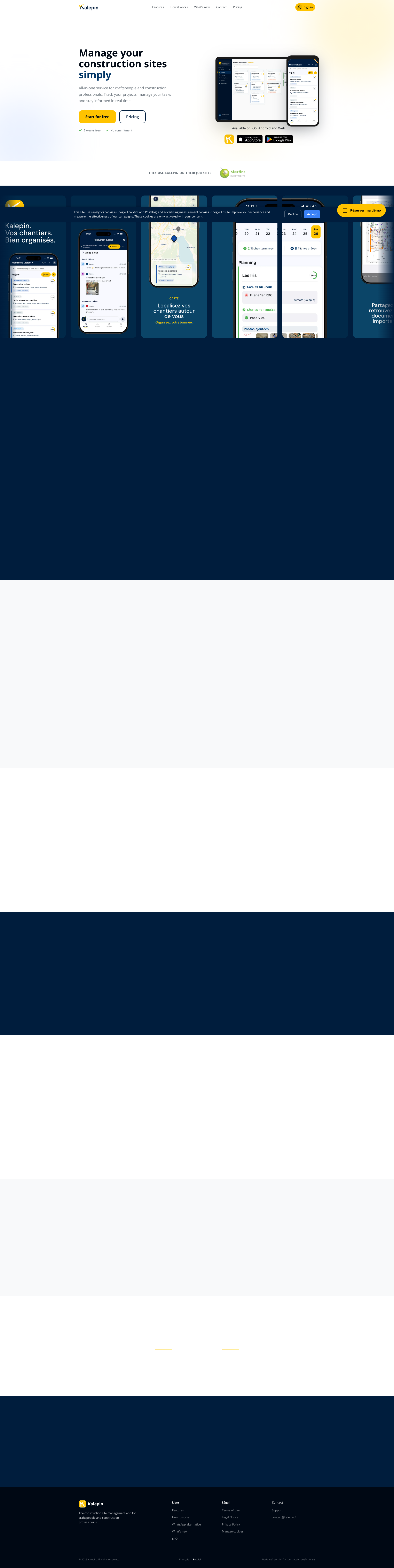 Aperçu du site