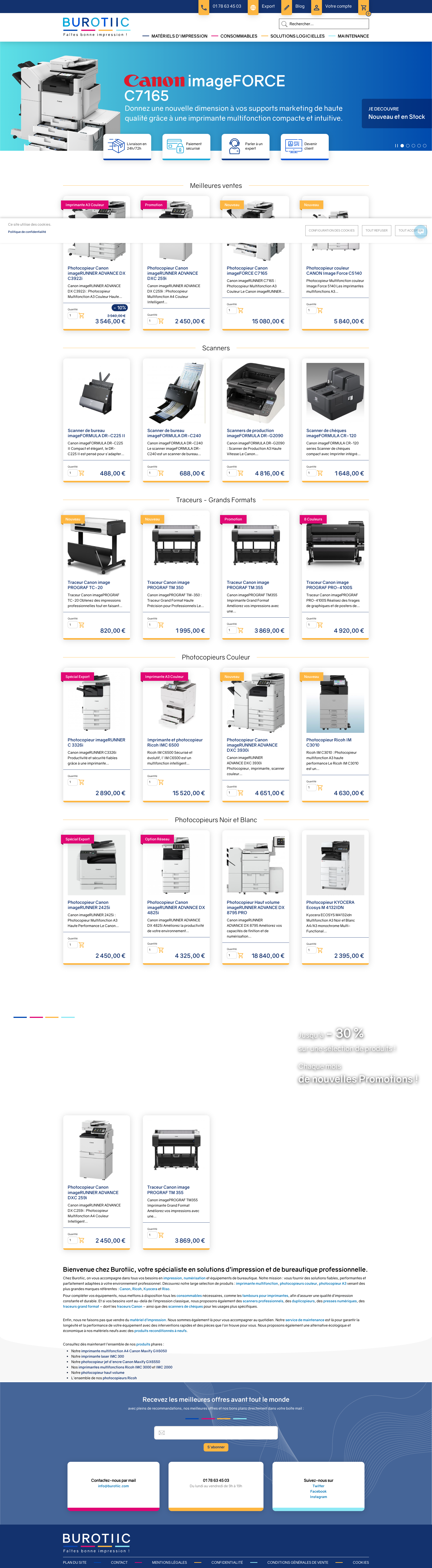 Aperçu du site
