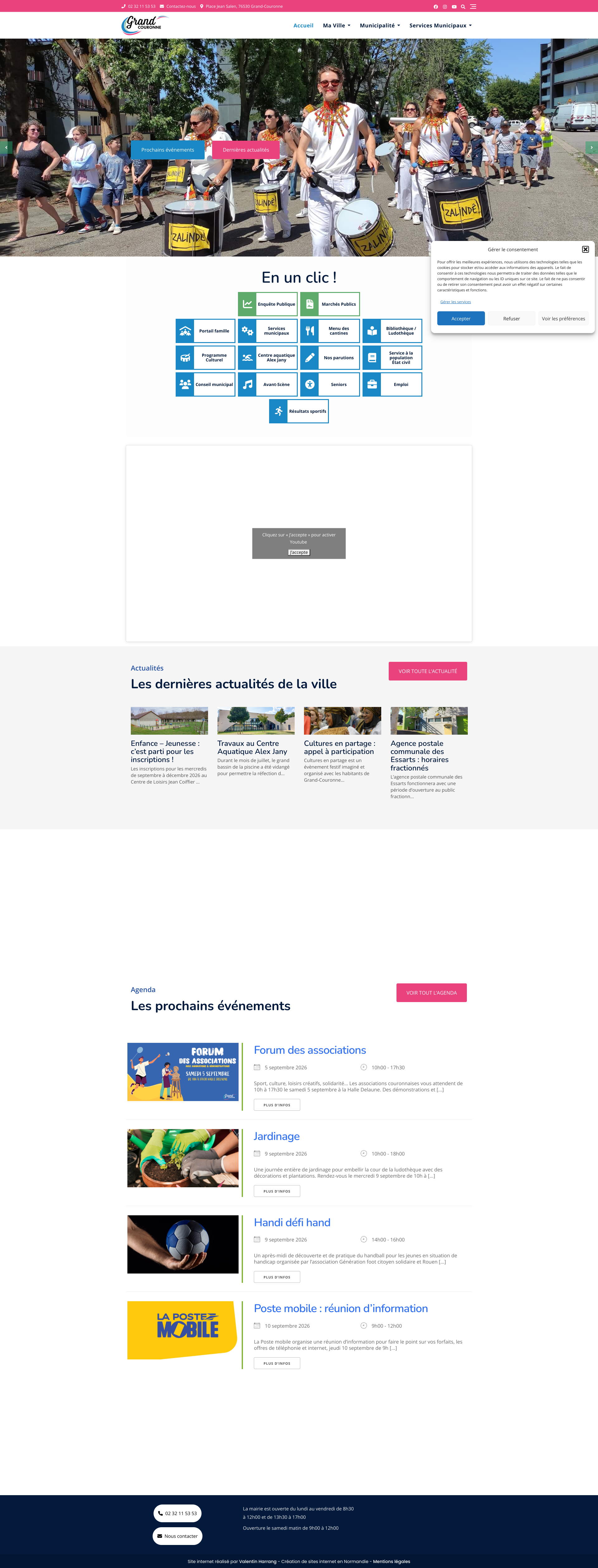 Aperçu du site