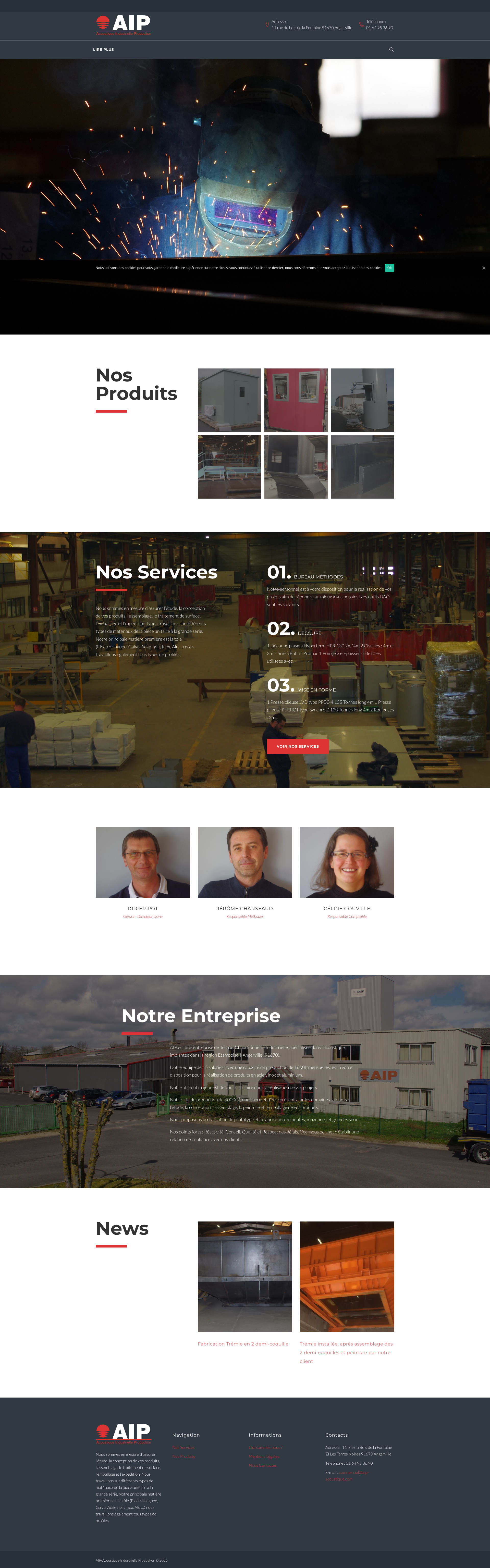 Aperçu du site