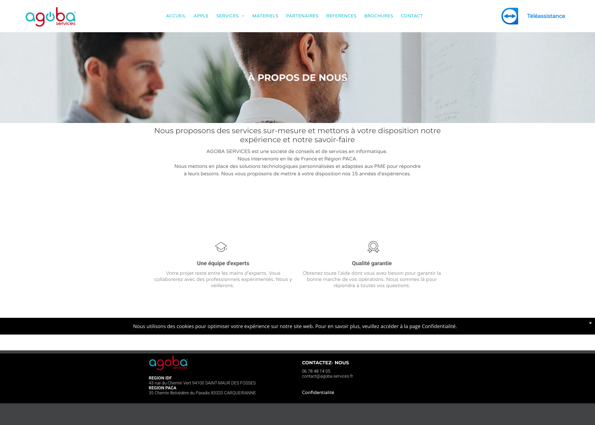 Aperçu du site