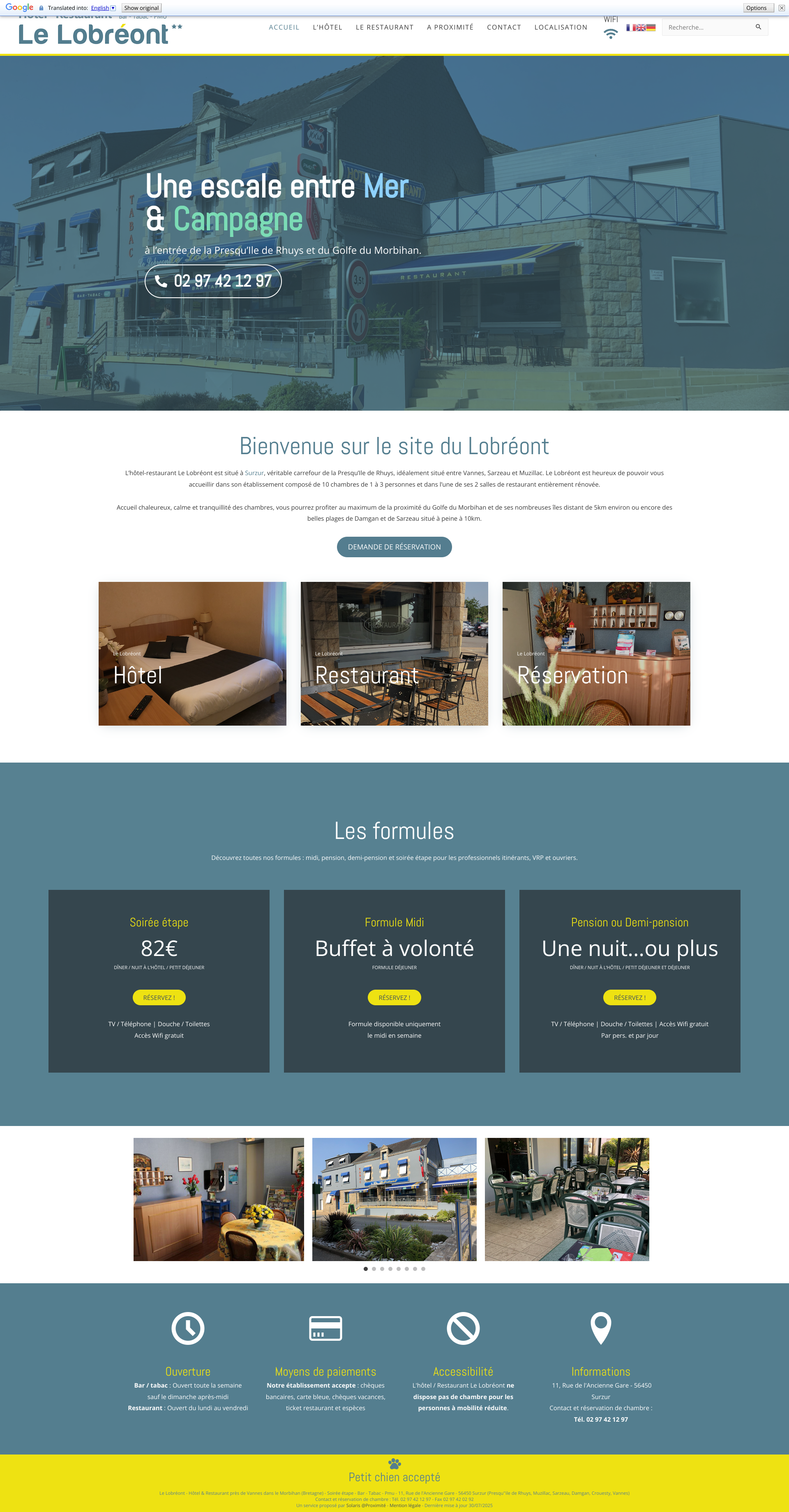 Aperçu du site