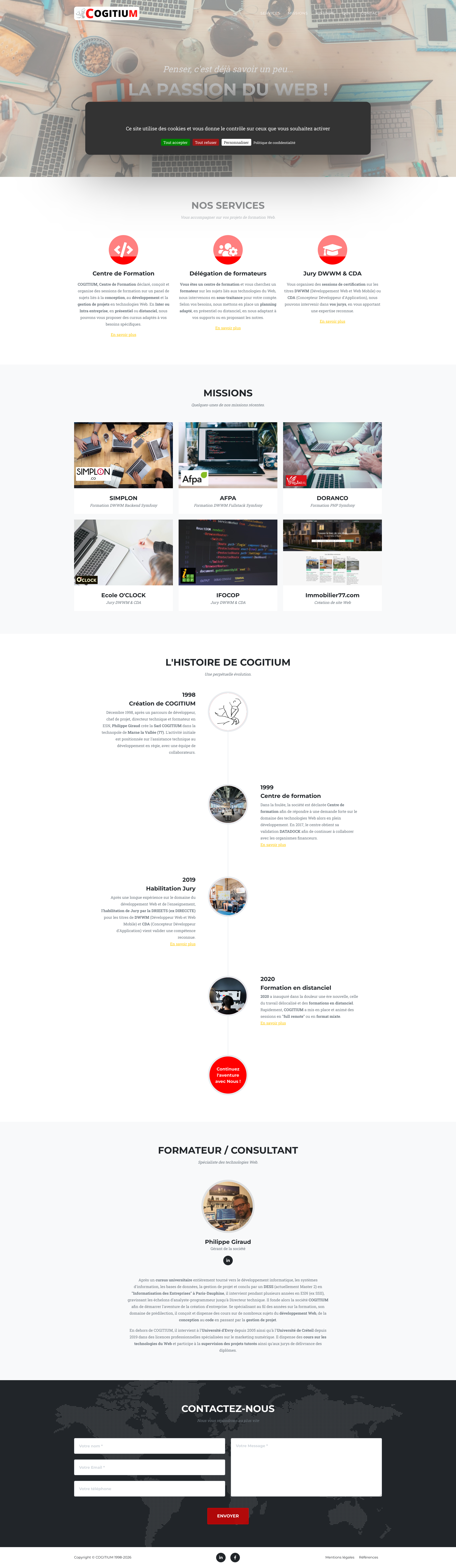 Aperçu du site