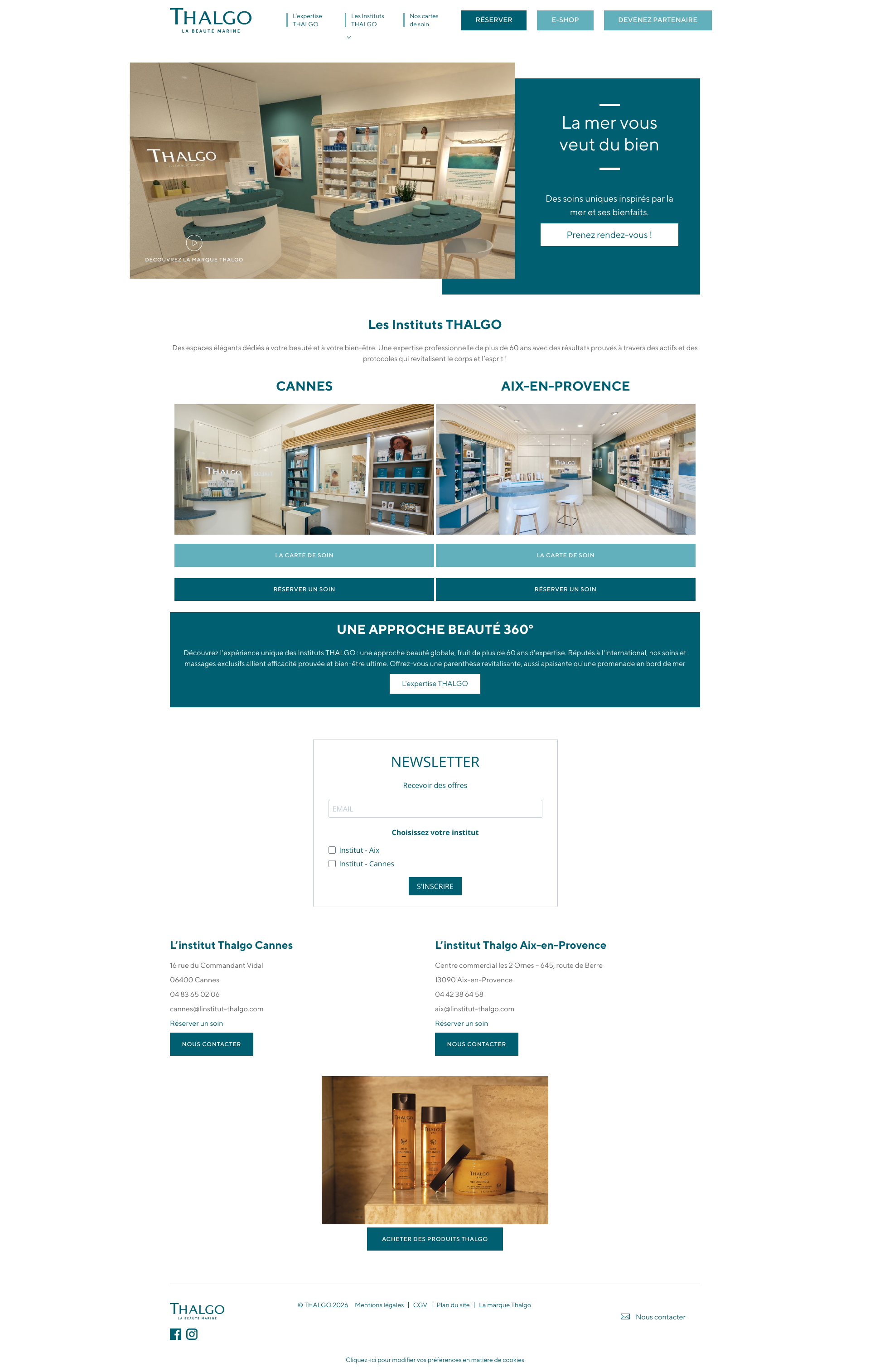 Aperçu du site