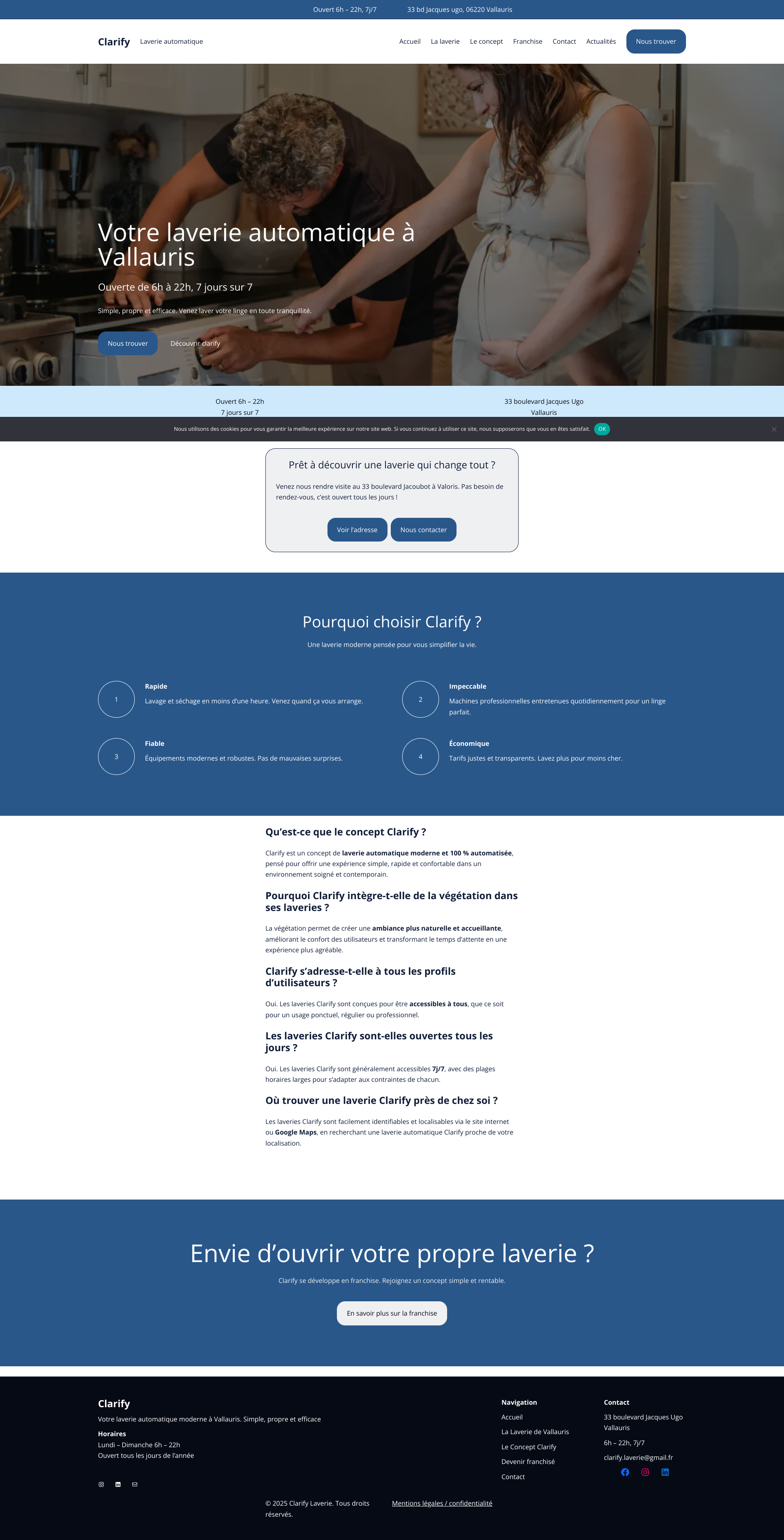 Aperçu du site